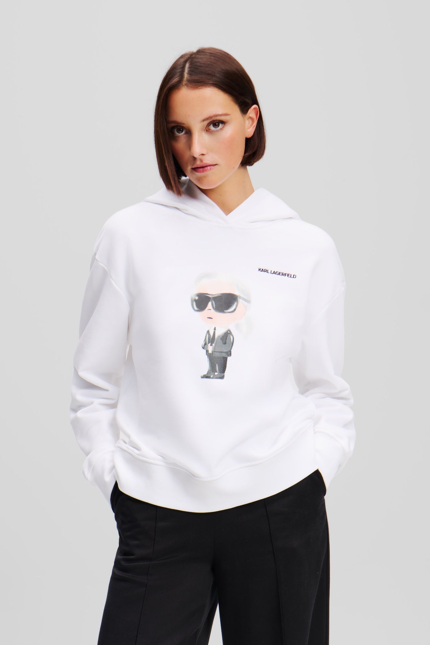 IKON AQUARELLE K HOODIE WHITE 1