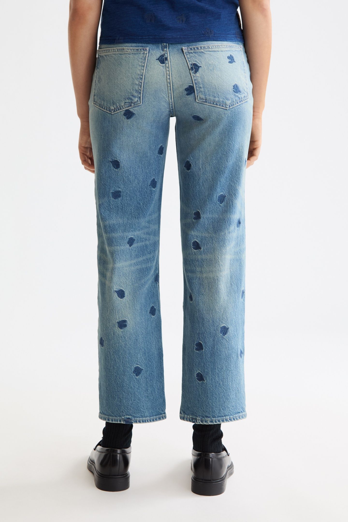 SKY STRAIGHT JEANS — FALLING LEAVES 3