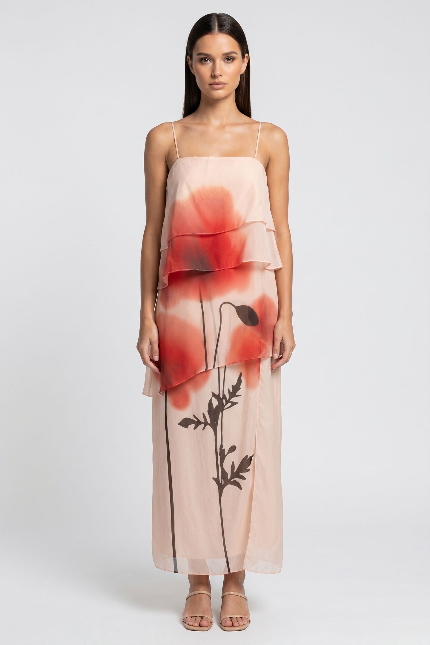 CLAUDETTE DRESS ORANGE 1