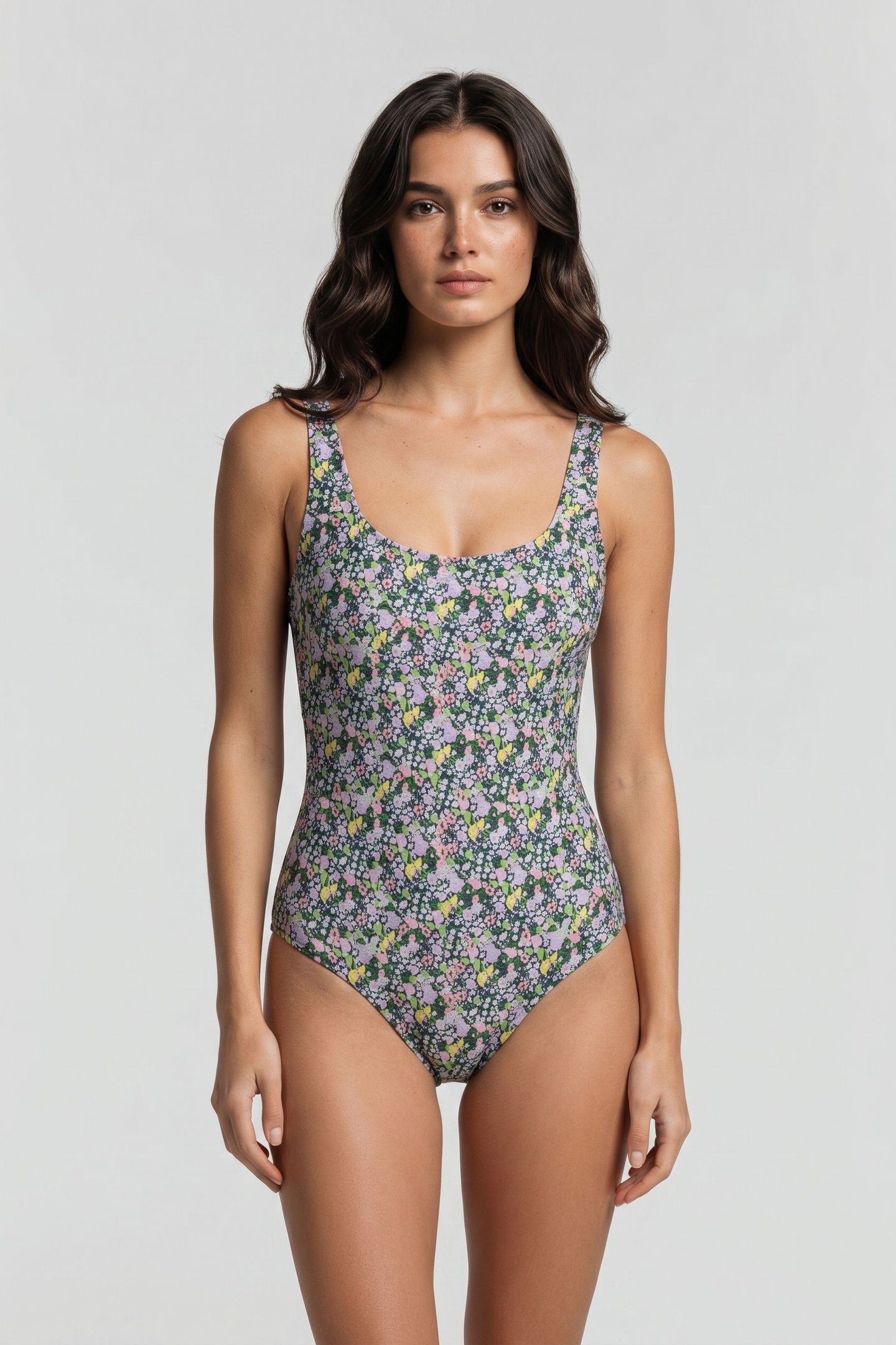 CHERRY REVERSIBLE SWIMSUIT BLUE 1