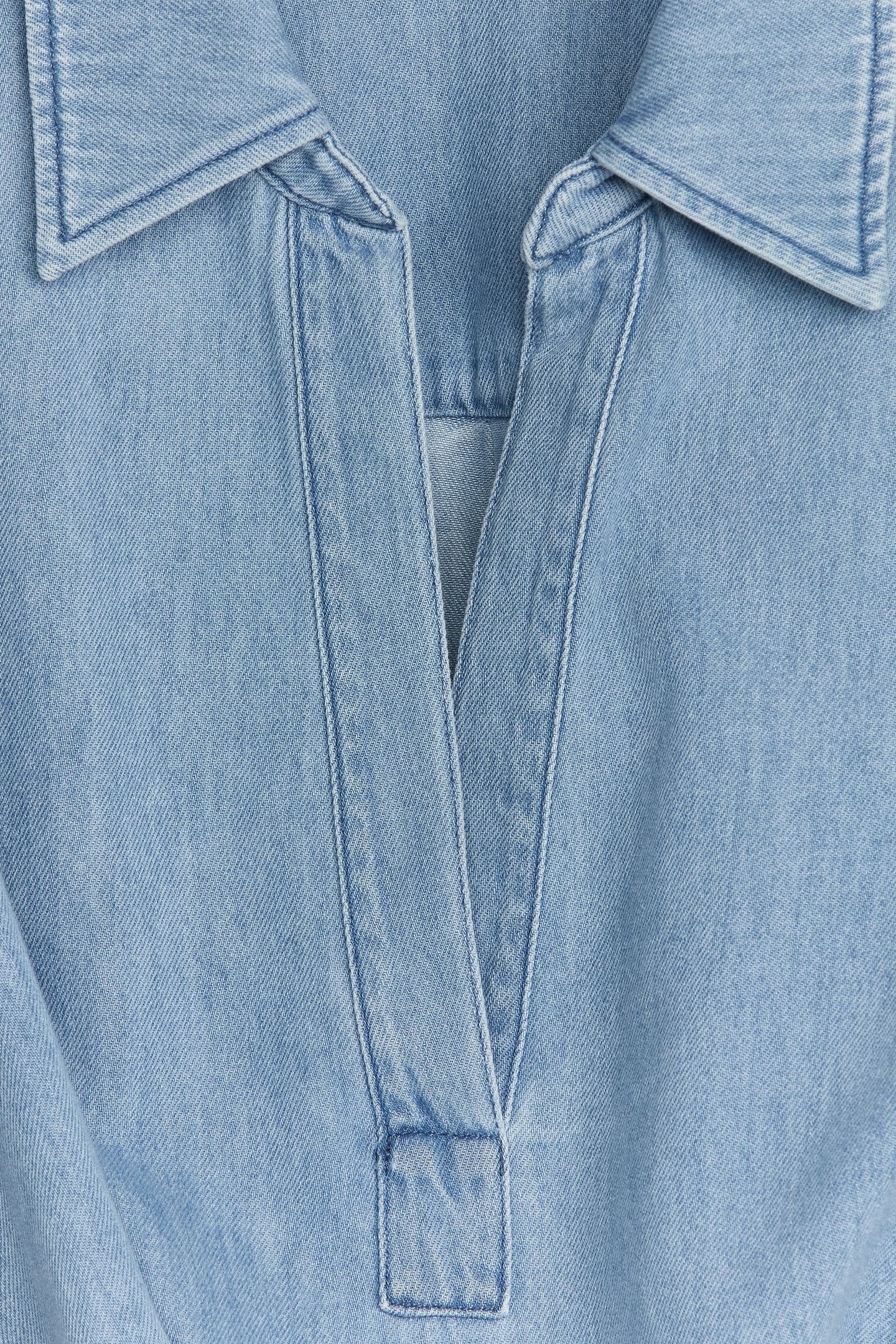 DYLAN DENIM TWILL TUNIC BLUE 4