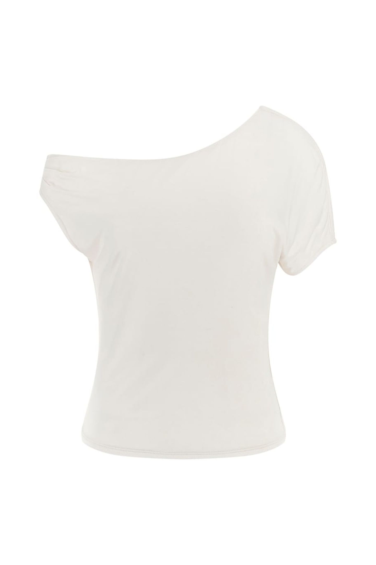 GUESS ECO SS DOLMAN OFF SHLDR BUTTER ICECREAM 5