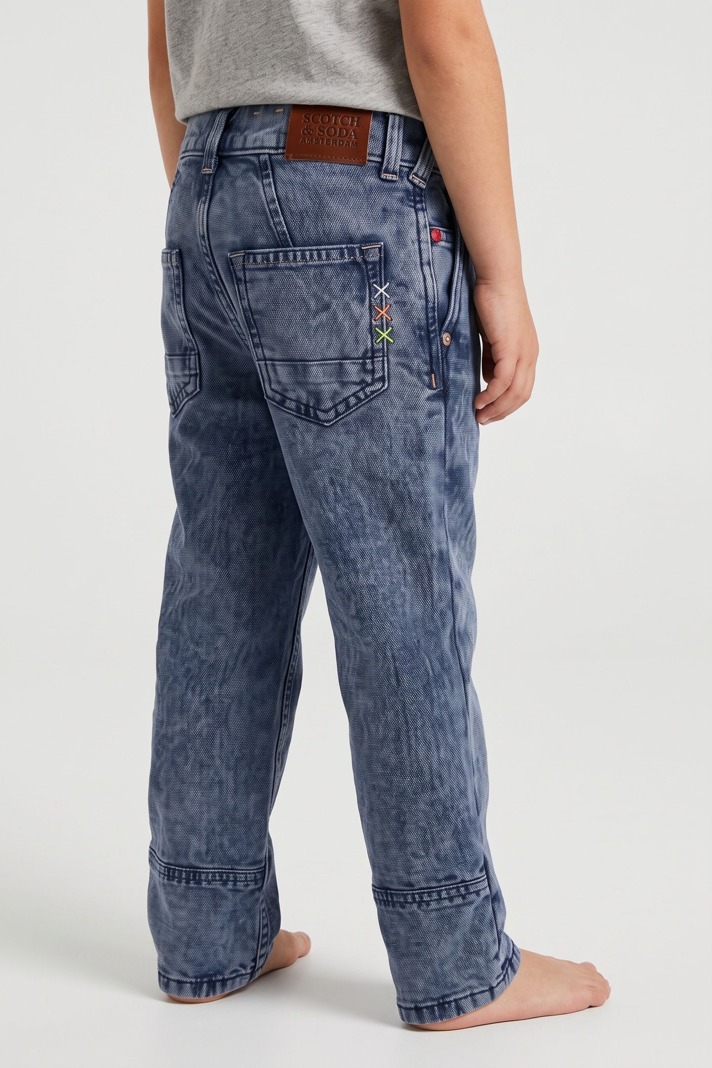 BOYS THE PITCH LOOSE JEANS IN MOUNTAIN DYED AND WASHED CANVA 1