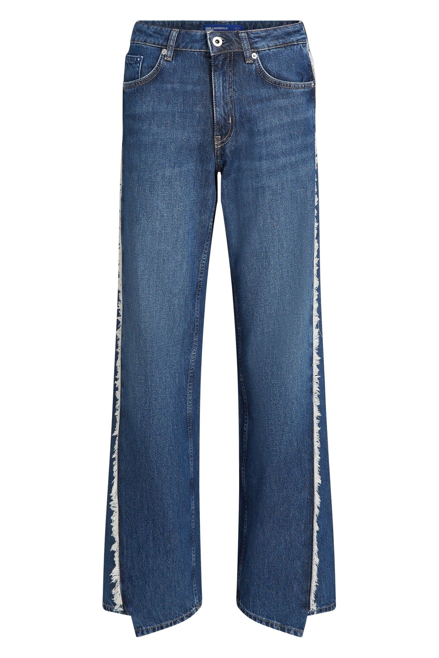 RELAXED SEAMED DENIM WASHED DARK BLUE 3