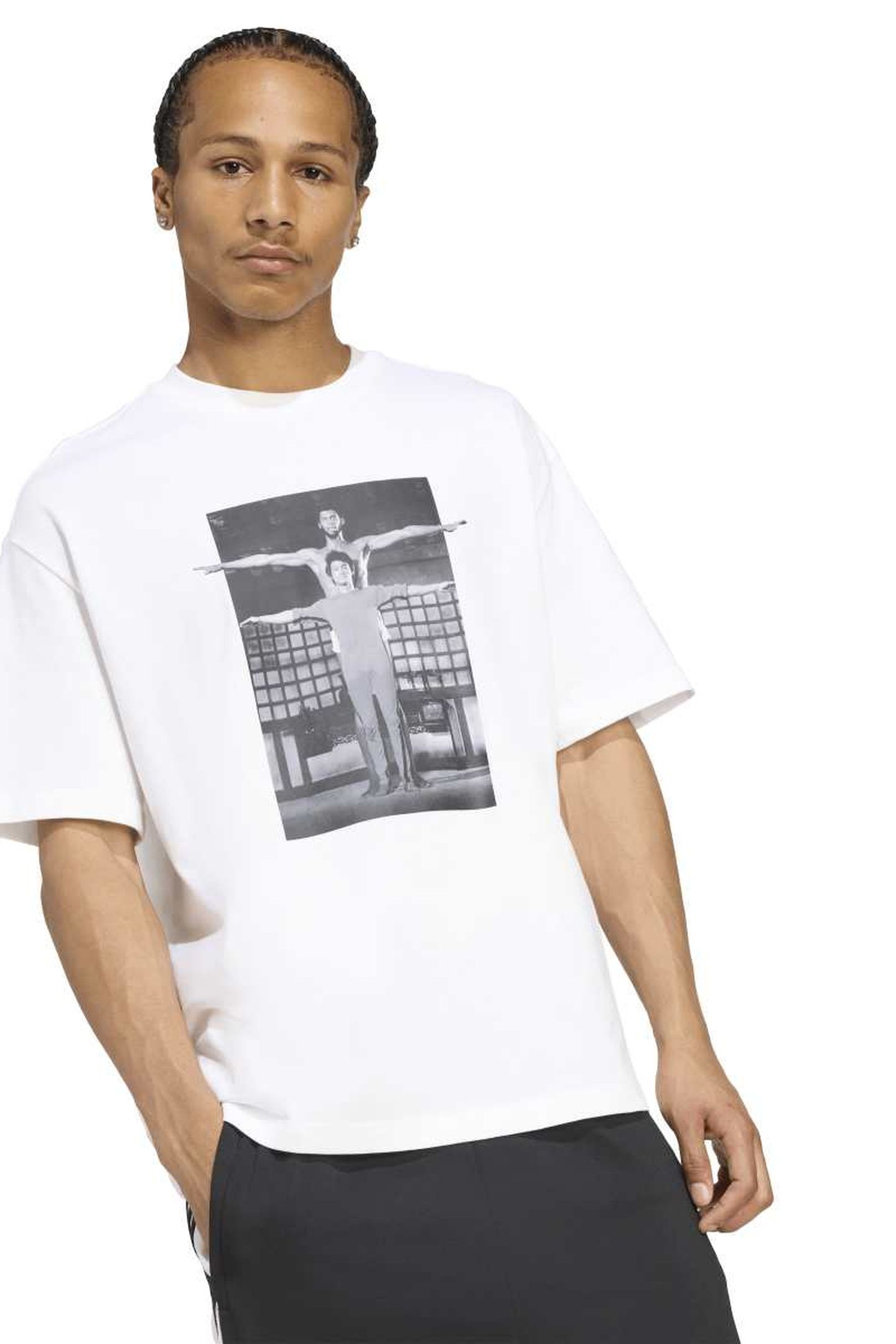UNISEX ORIGINALS HOT SHOT GRAPHIC TEE WHITE 3
