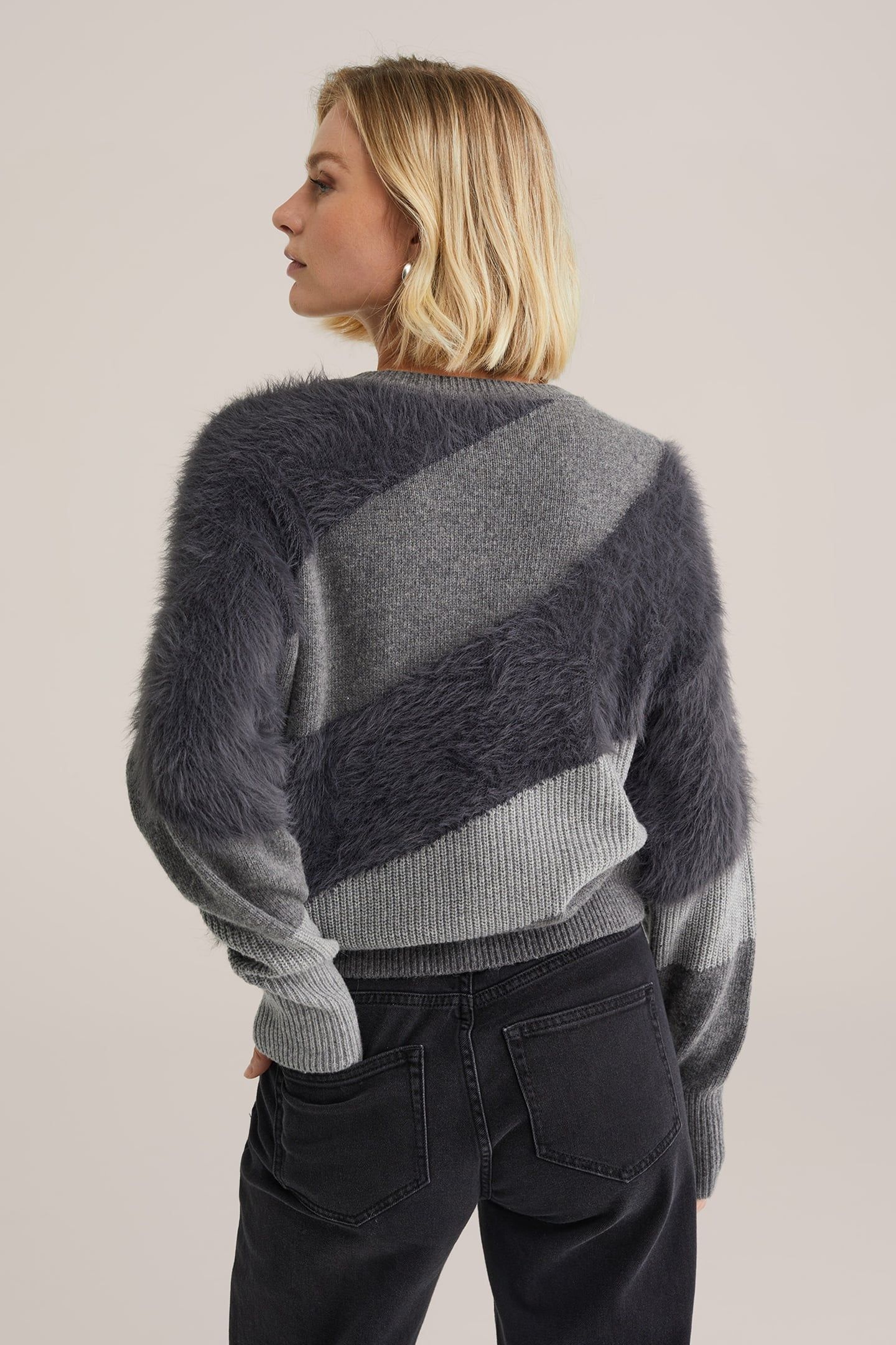 KNITTED PULLOVER GREY 2