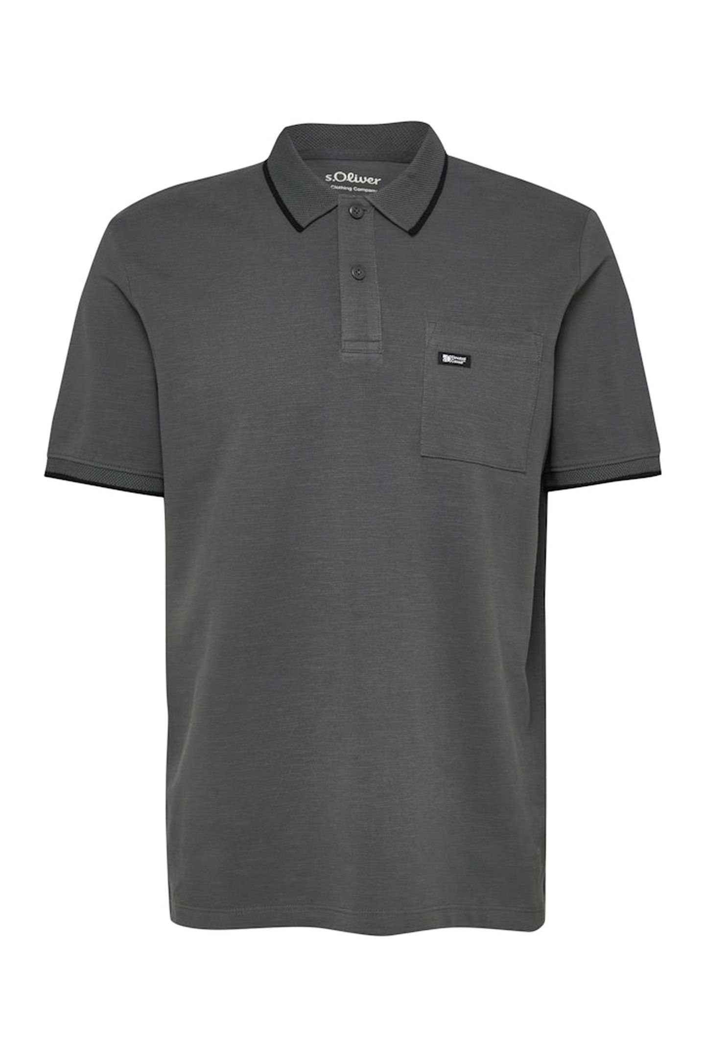 S.OLIVER POLOSHIRTS GREY/BLACK 4