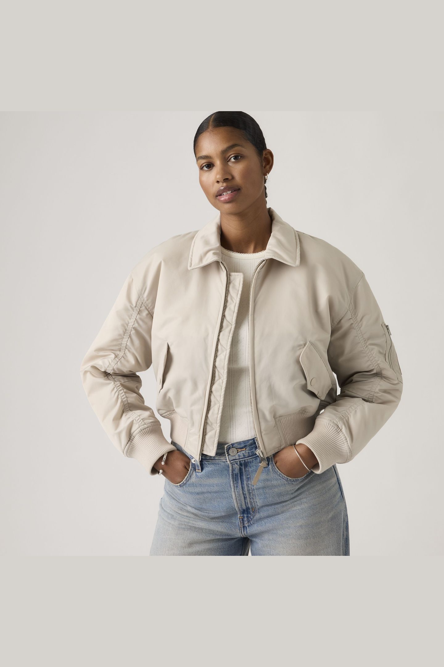 BOWIE CROPPED BOMBER JACKET 5