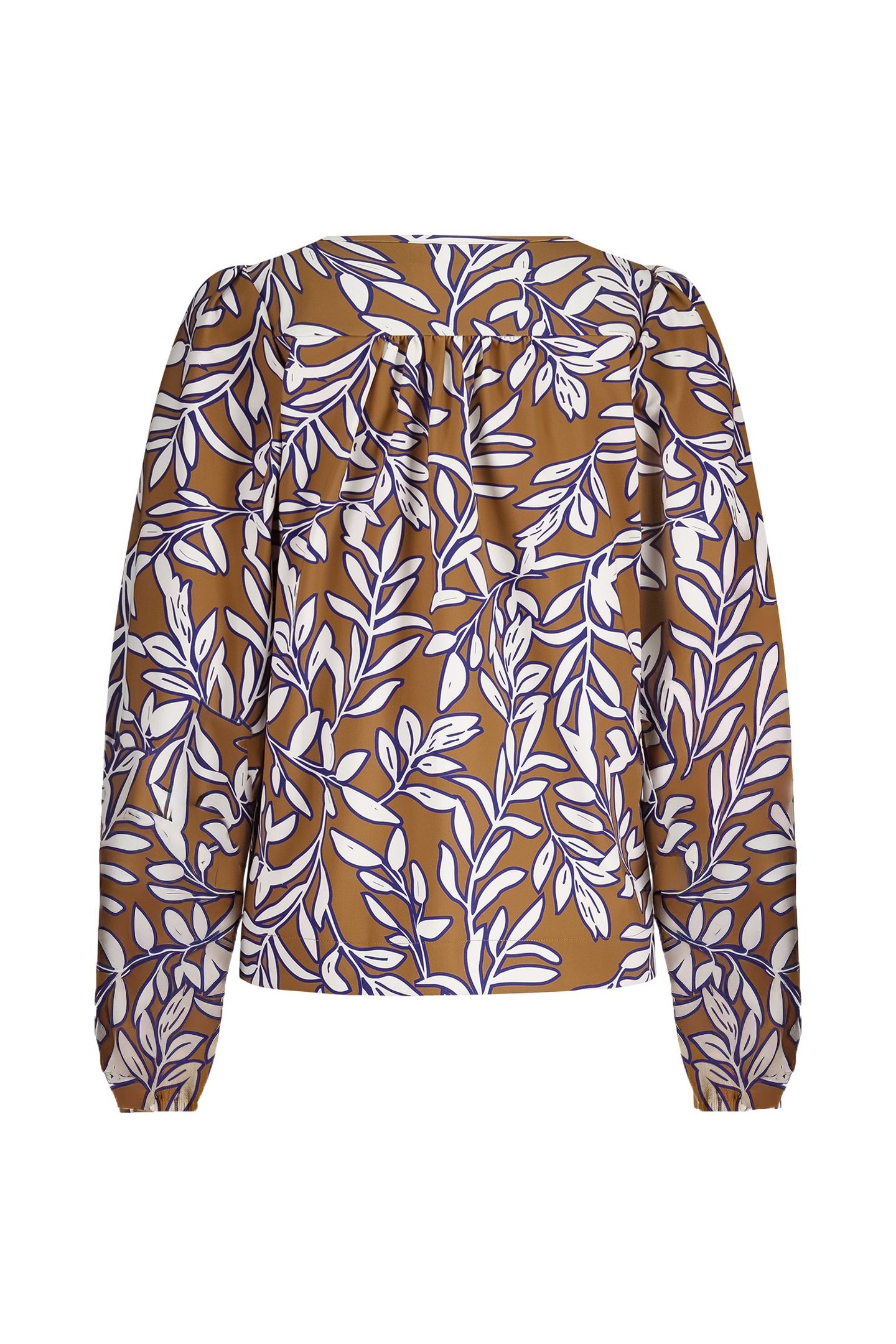 LES LEAVES TOP CARAMEL/INK BLUE 4