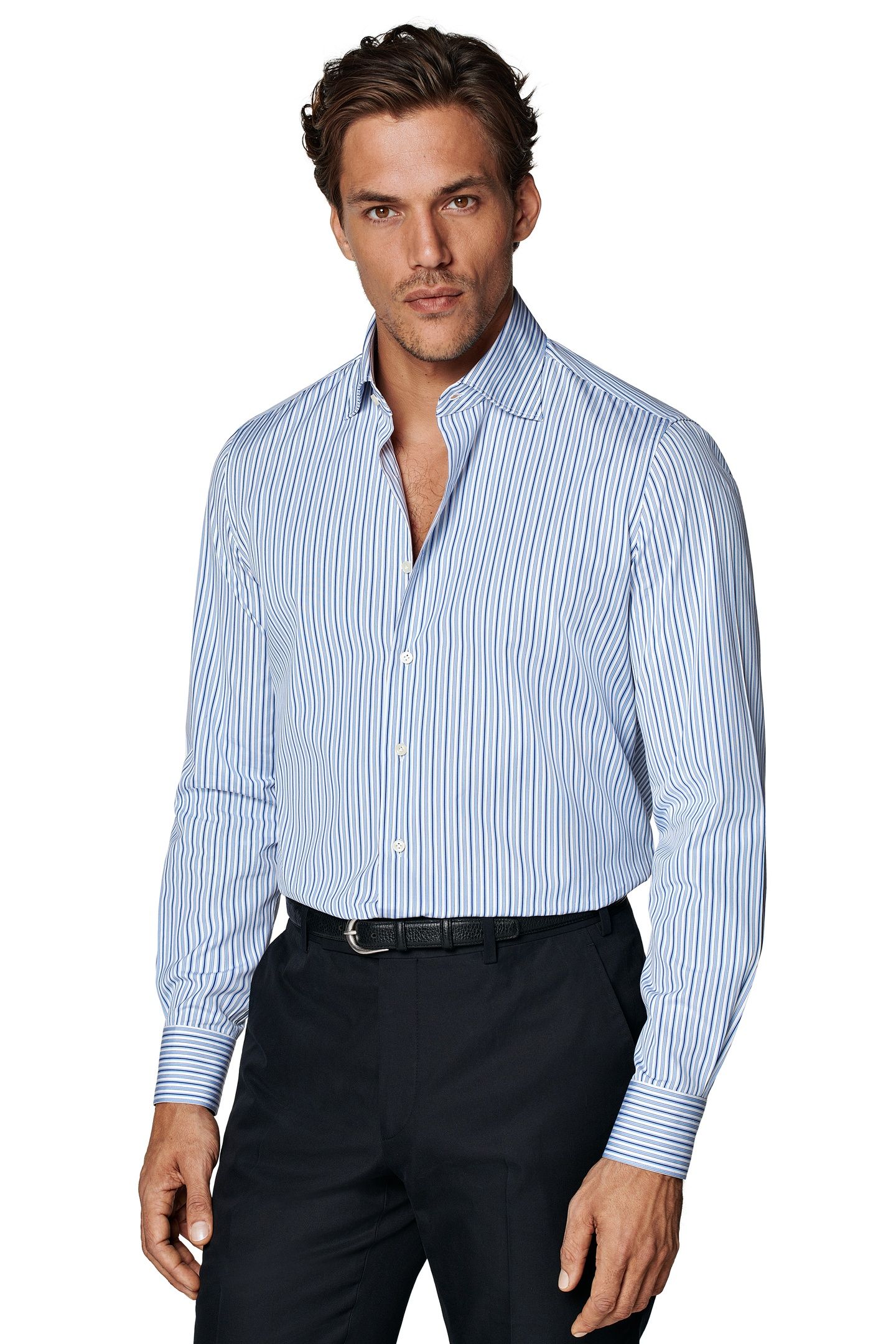 RETRO STRIPE MULTI COLOUR FORMAL SHIRTS BLUE 4