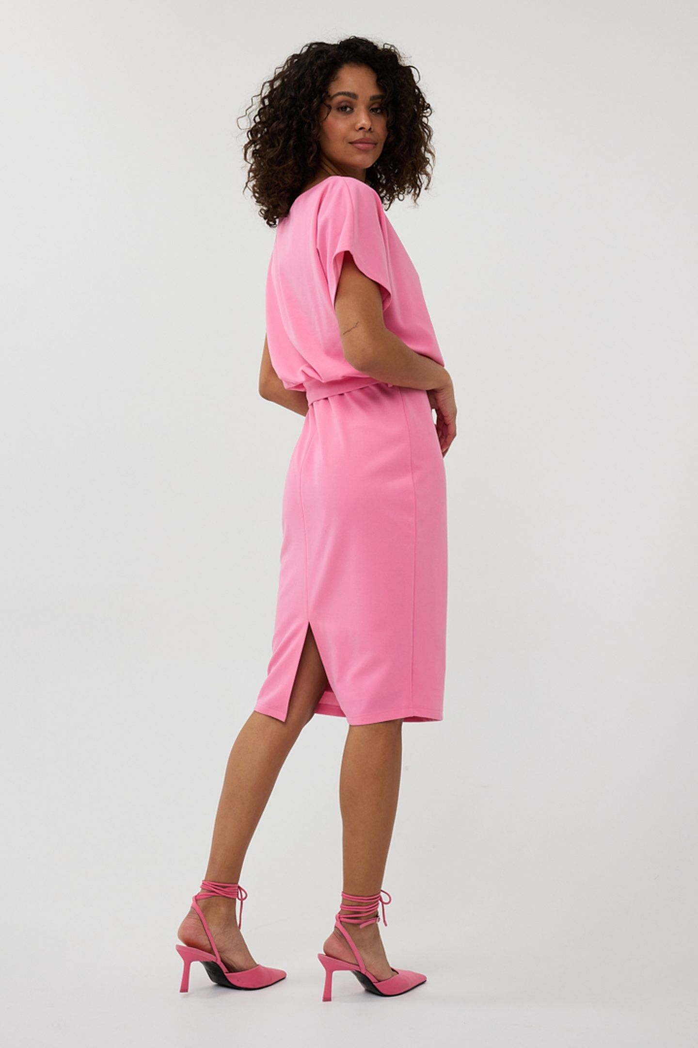 DRESS BATWING S/SLVE ROSE 5