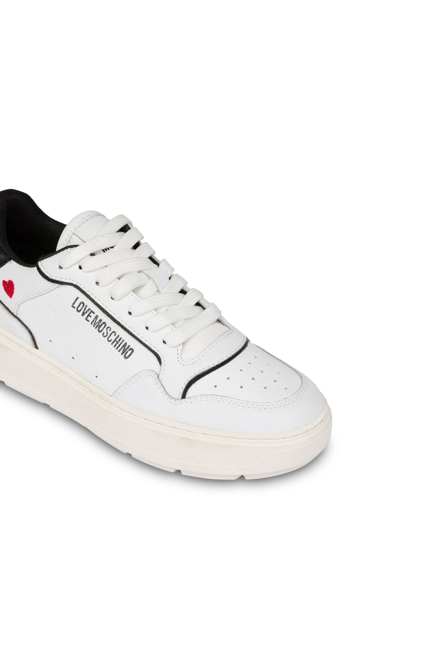 BOLD LOVE CALFSKIN SNEAKERS WHITE 4