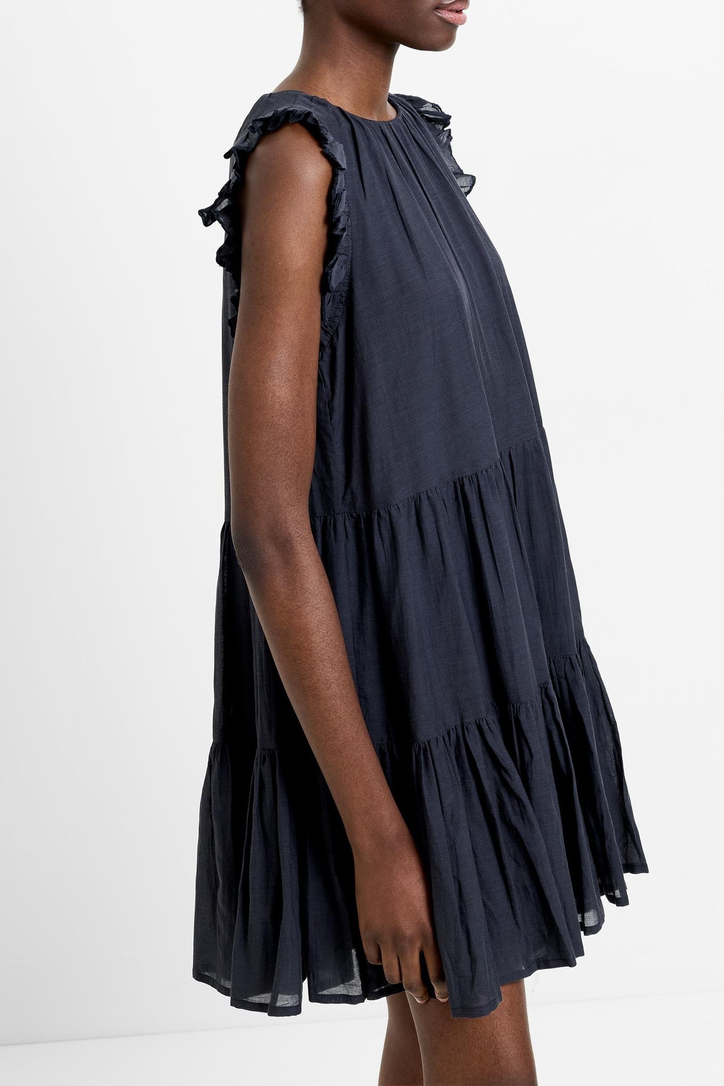 HOLLAND TIERED DRESS NAVY 2