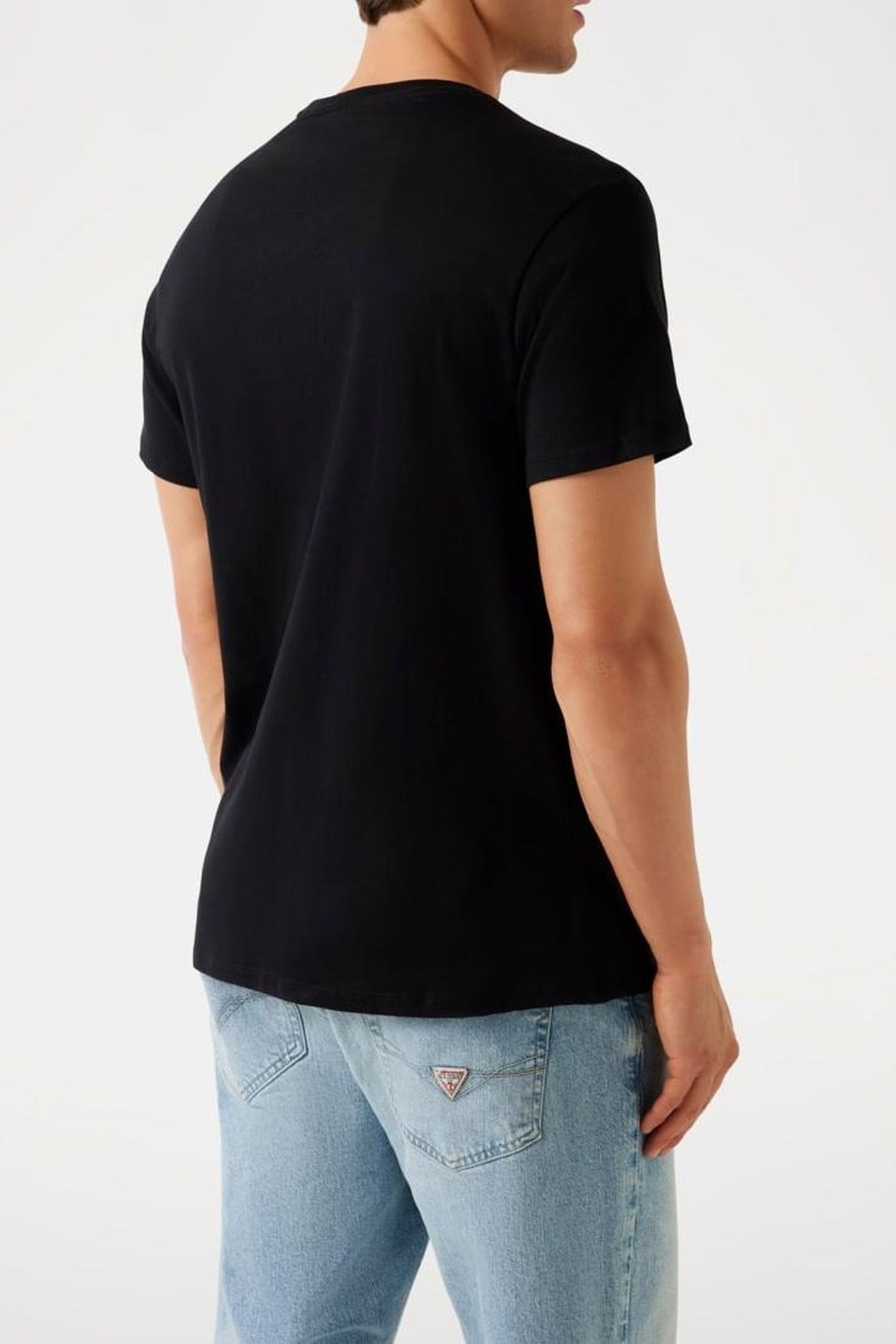 GUESS ECO SS BSC EMBOSSED LOGO JET BLACK A996 4