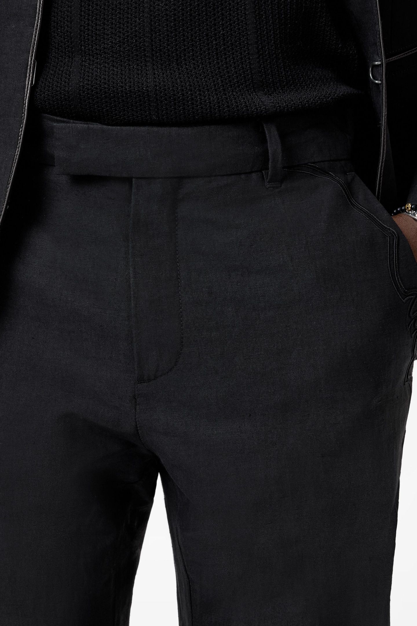 MERCER PANTS WITH EXTENDED WB TAB AND EM BLACK 3
