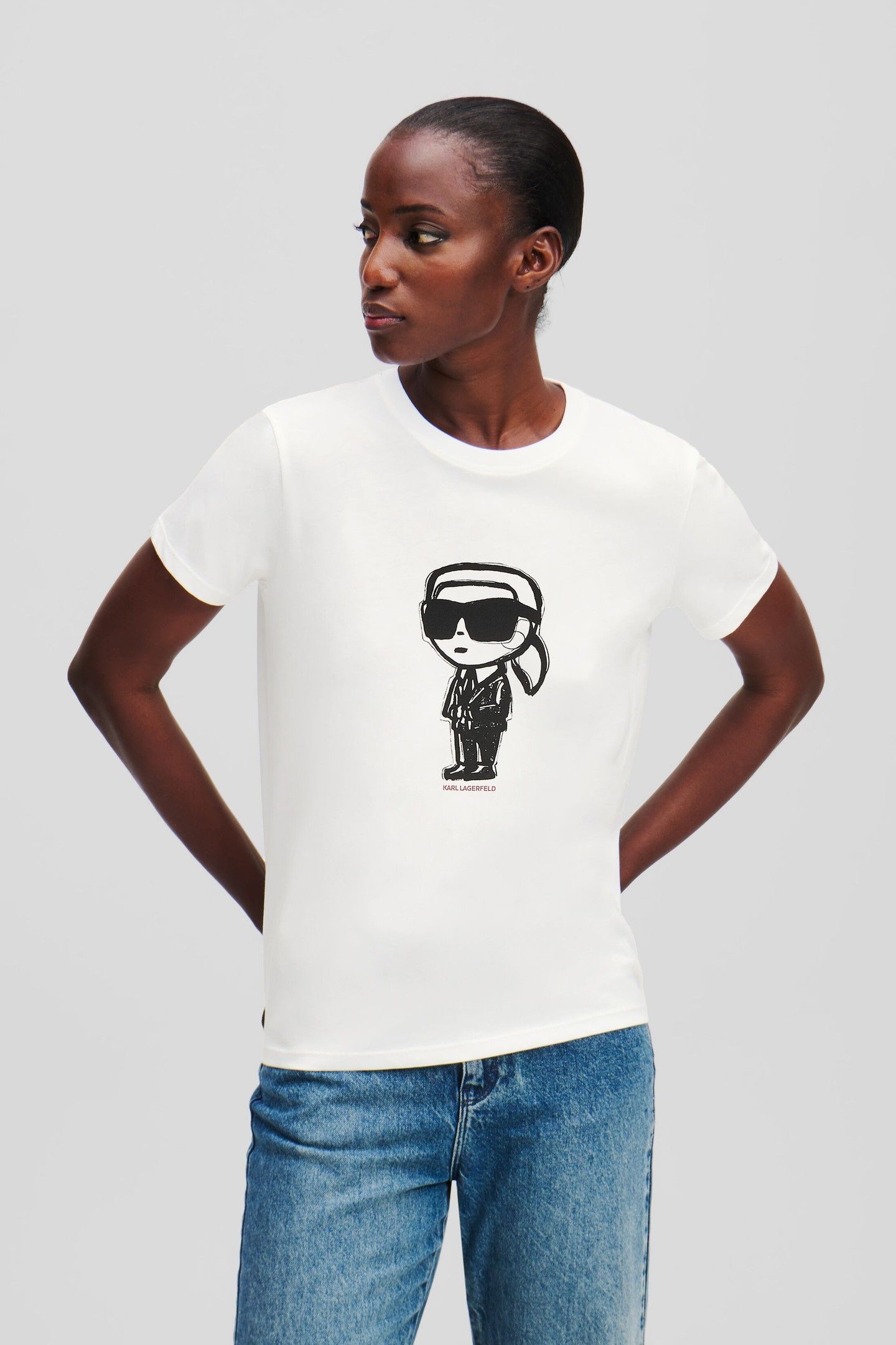 IKON SKETCH KARL T-SHIRT CANNOLI CREAM 1