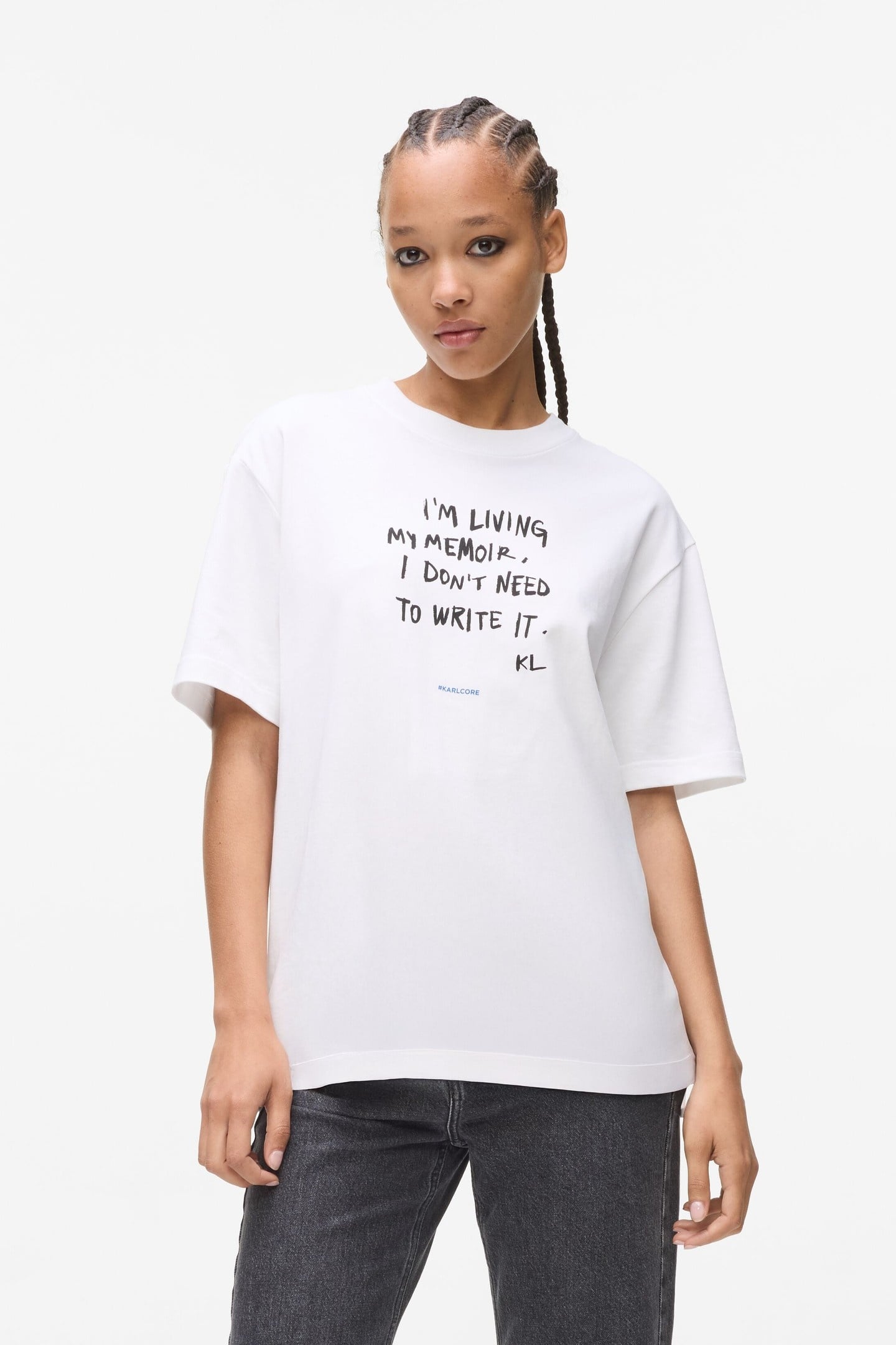 RELAXED KARLISM TEE WHITE 1