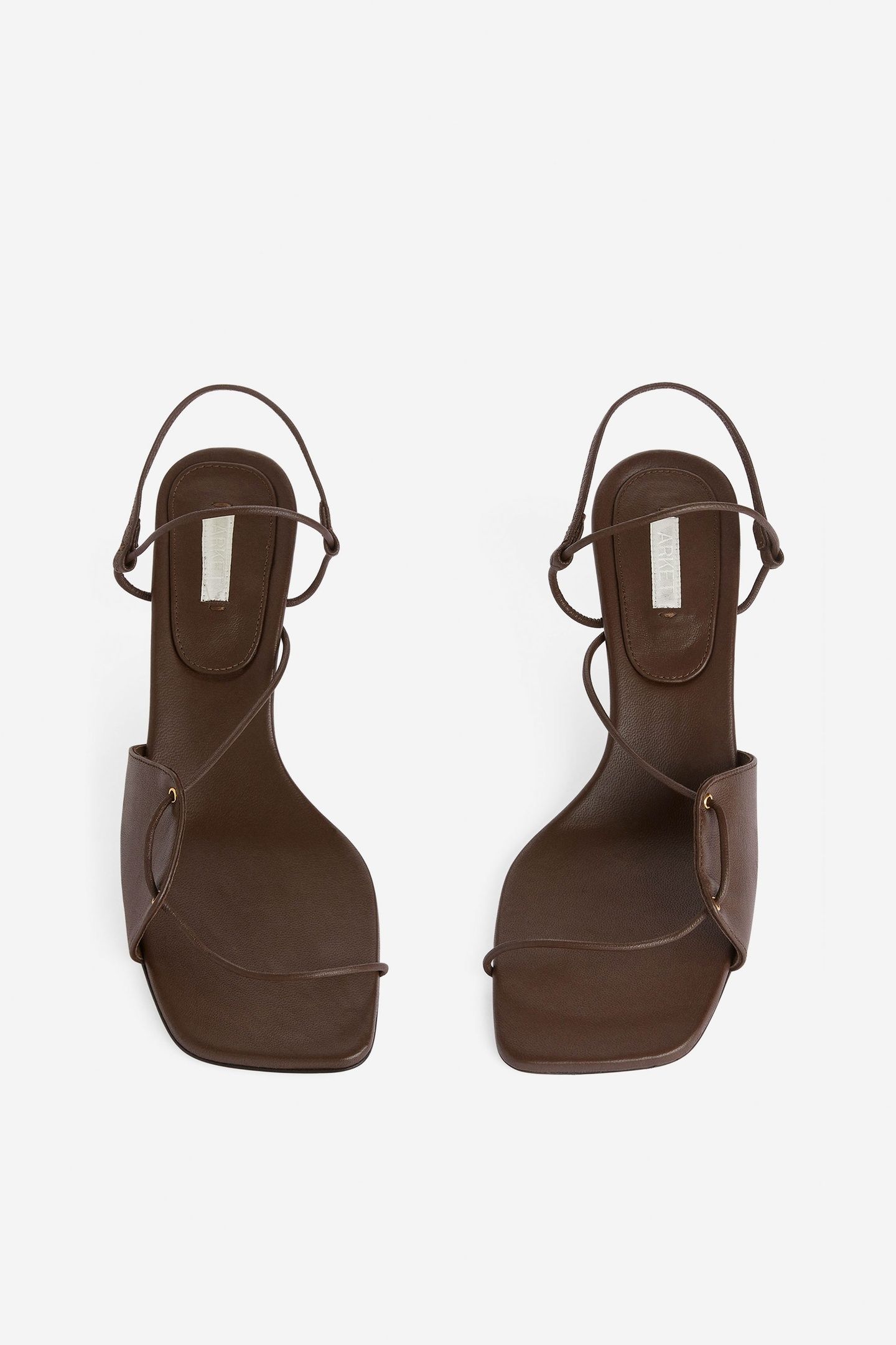 EYELET HEEL SANDALETTE BROWN 2