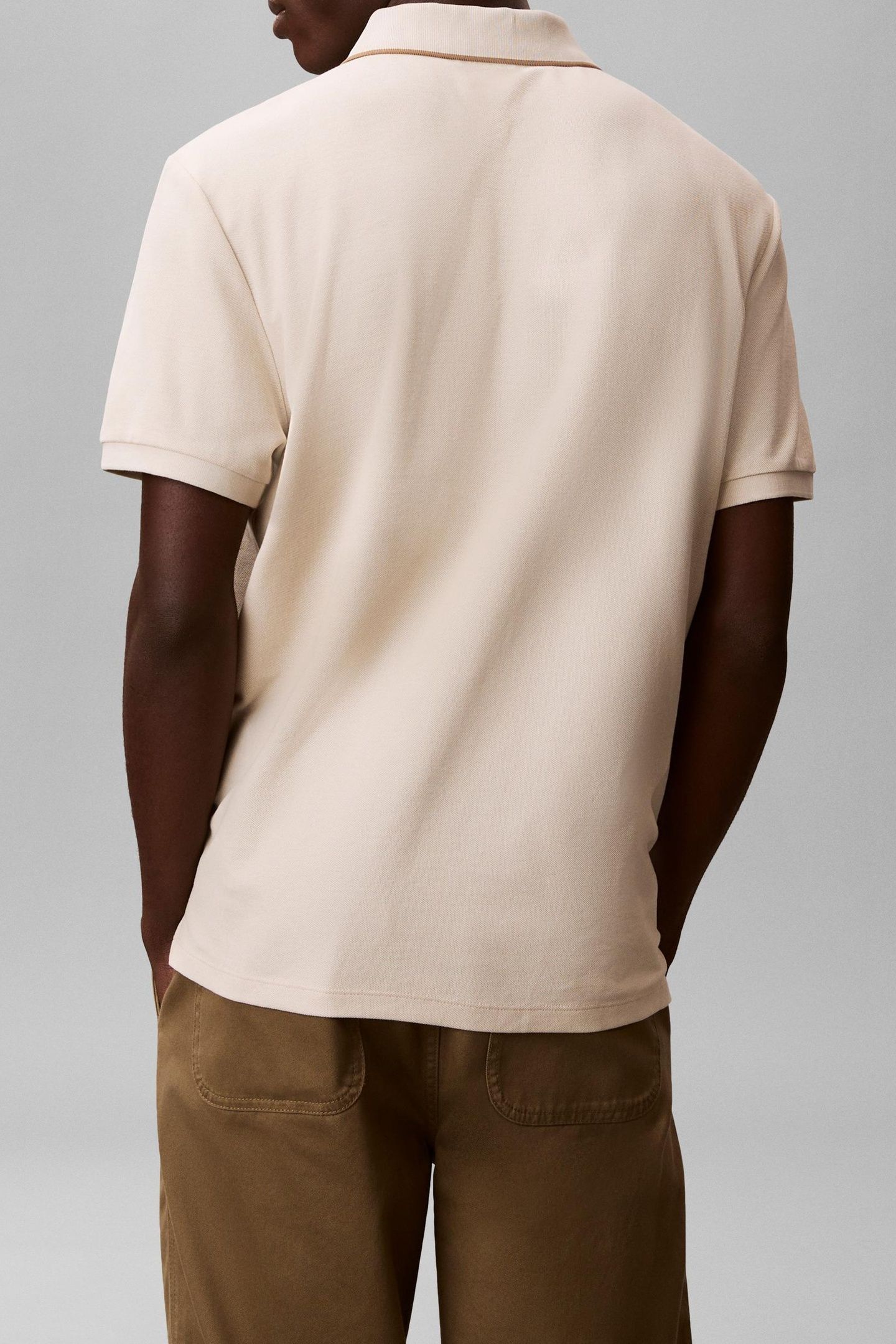 SS REFINED PIQUE TIP POLO OATMEAL 4