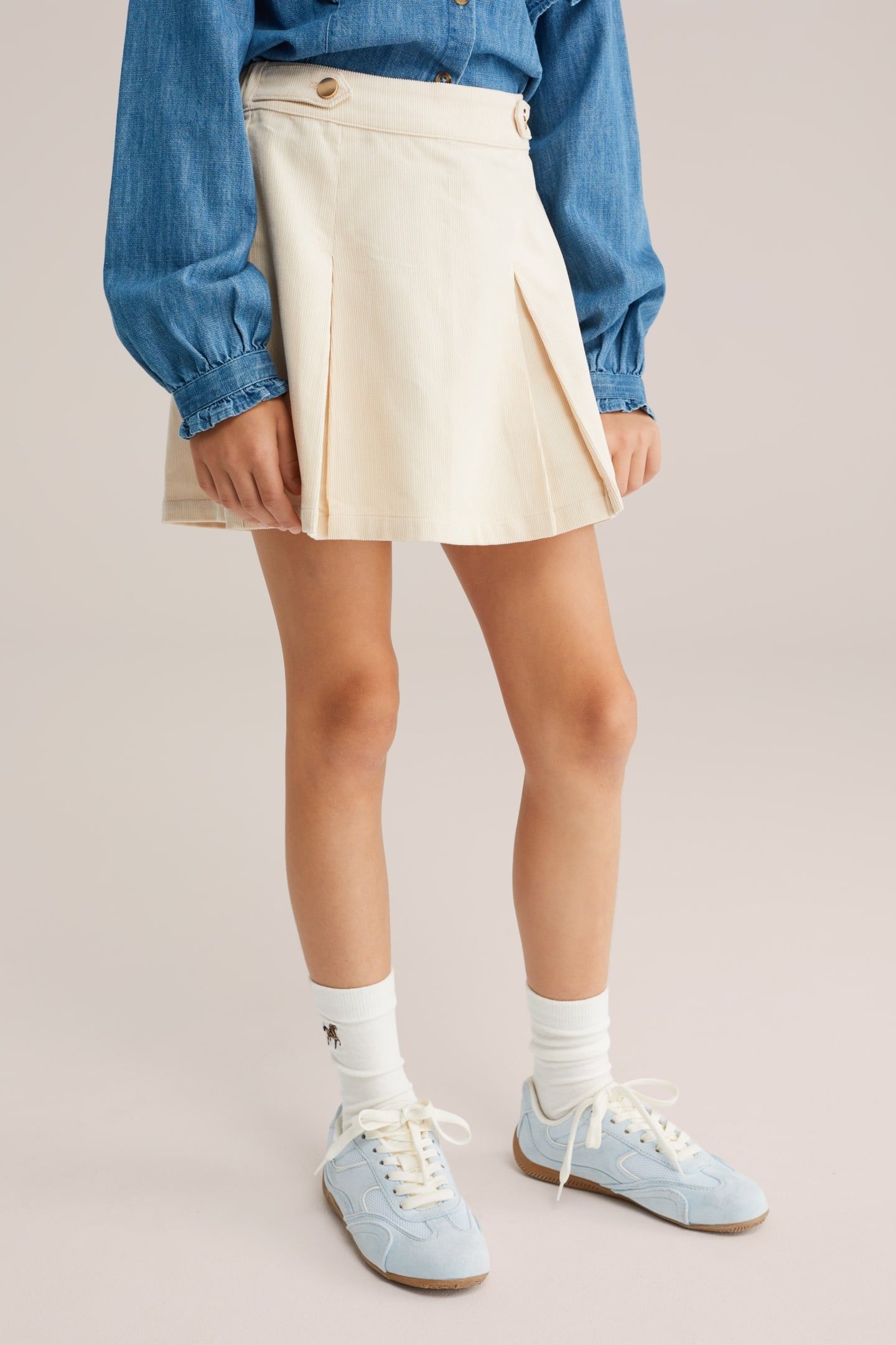 SKIRT MINI LENGTH ECRU 1