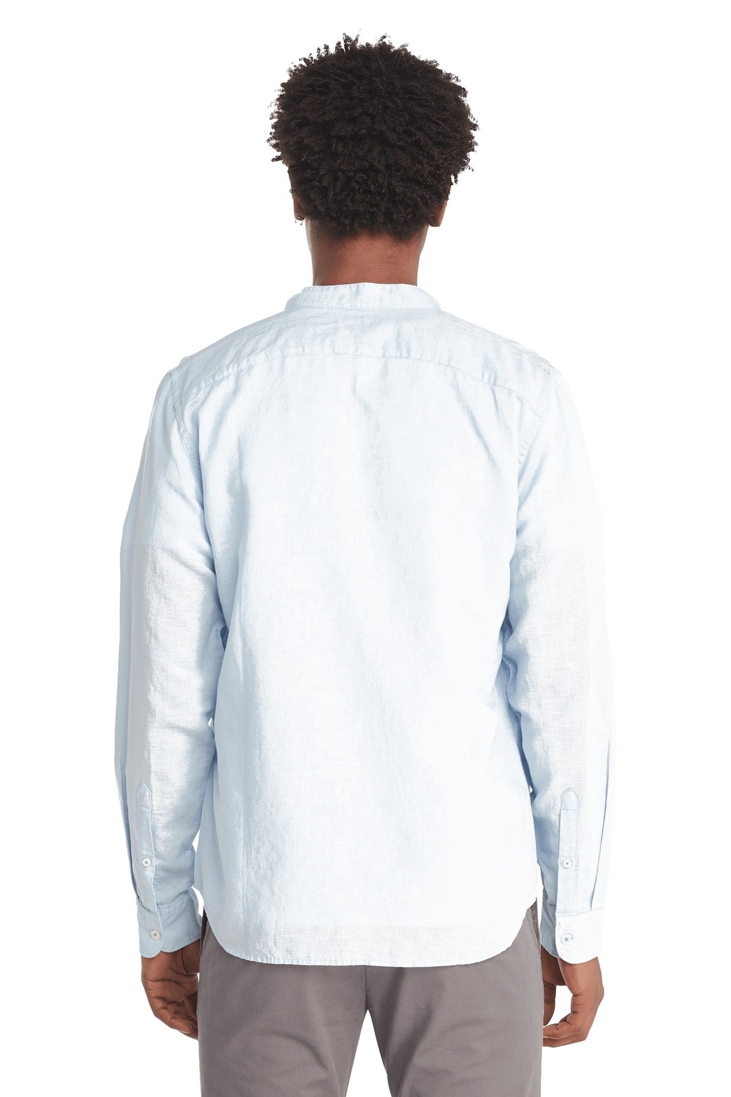 COTTON/LINEN KOREAN LS SHIRT SKYWAY 1