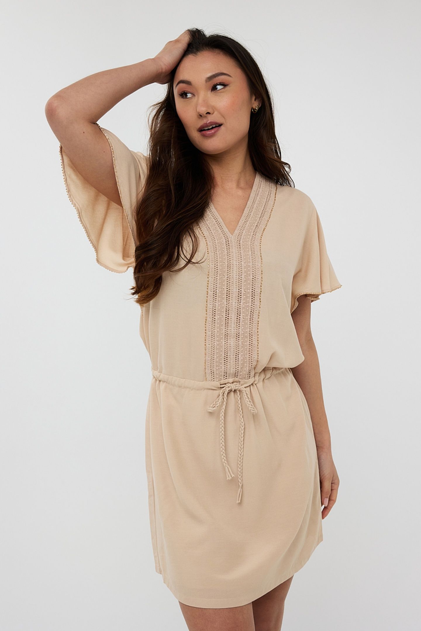 DRESS TUNIC EMBELLISHED SAND 2