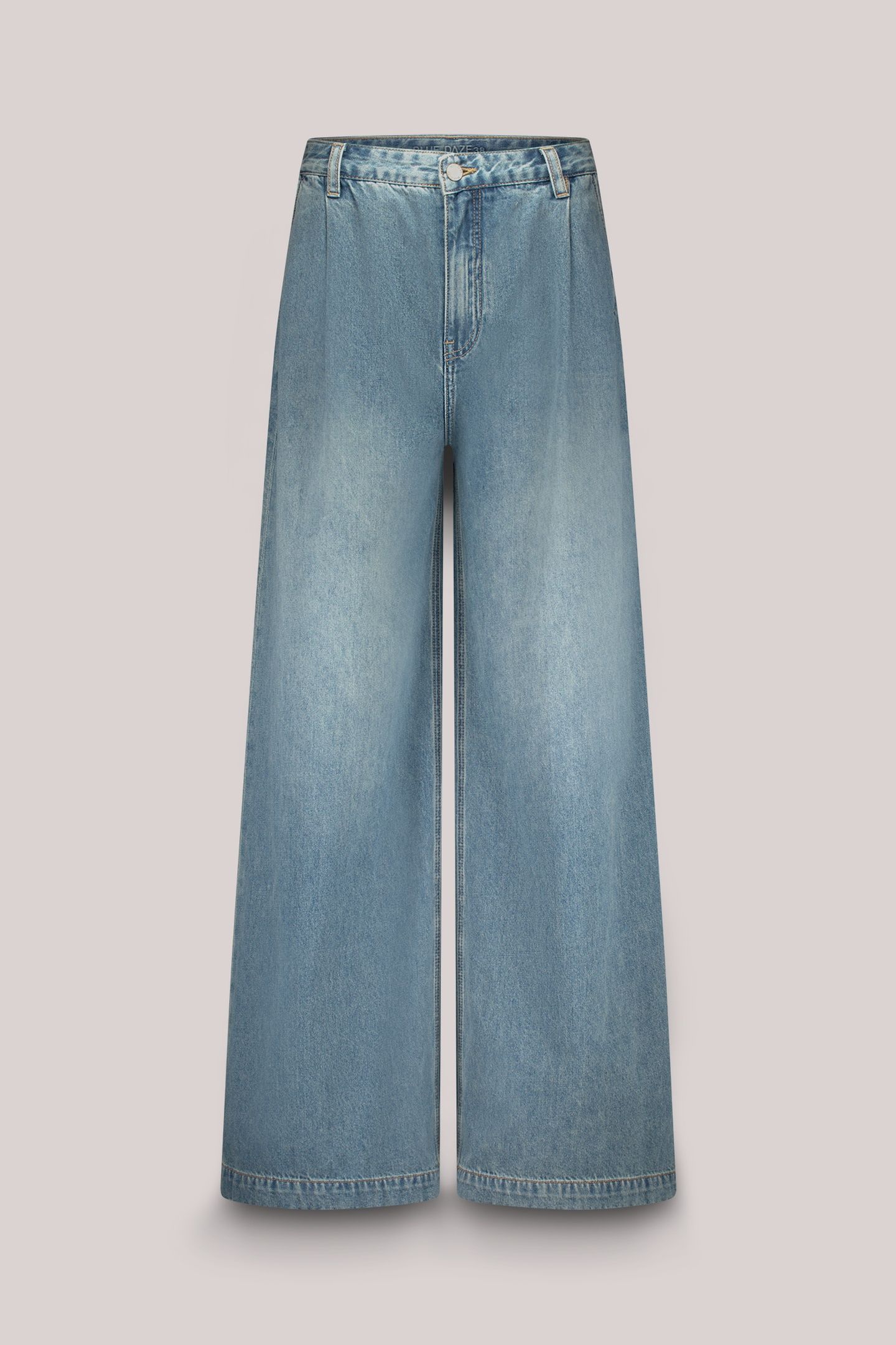 WIDE LEG JEANS VINTAGE COTTON TWILL DENIM 4