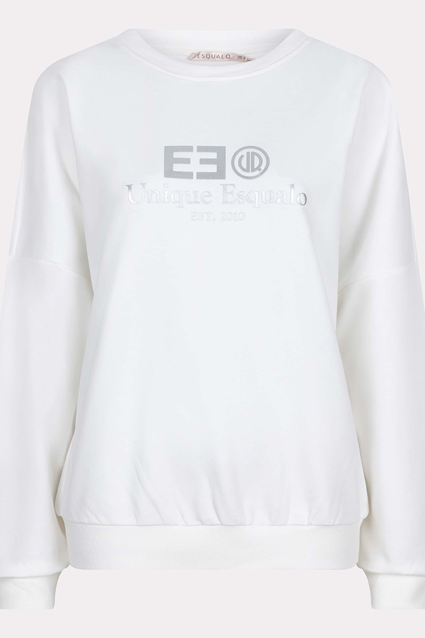 SWEATER RUBBER PRINT "EE SILVER 6
