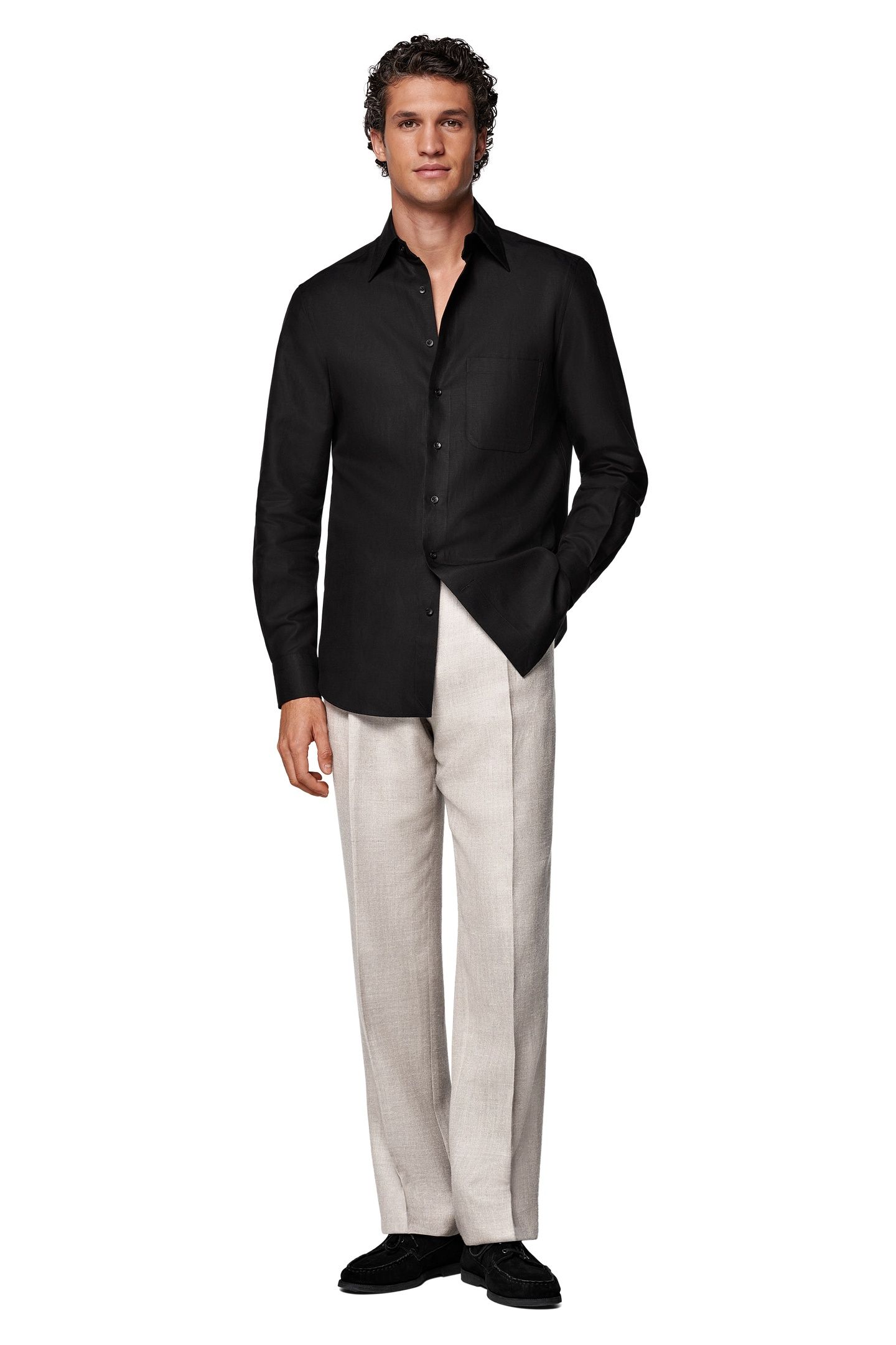 SHIRT-OVERSHIRT-LYOCELLBLACK CASUAL SHIRTS BLACK 4