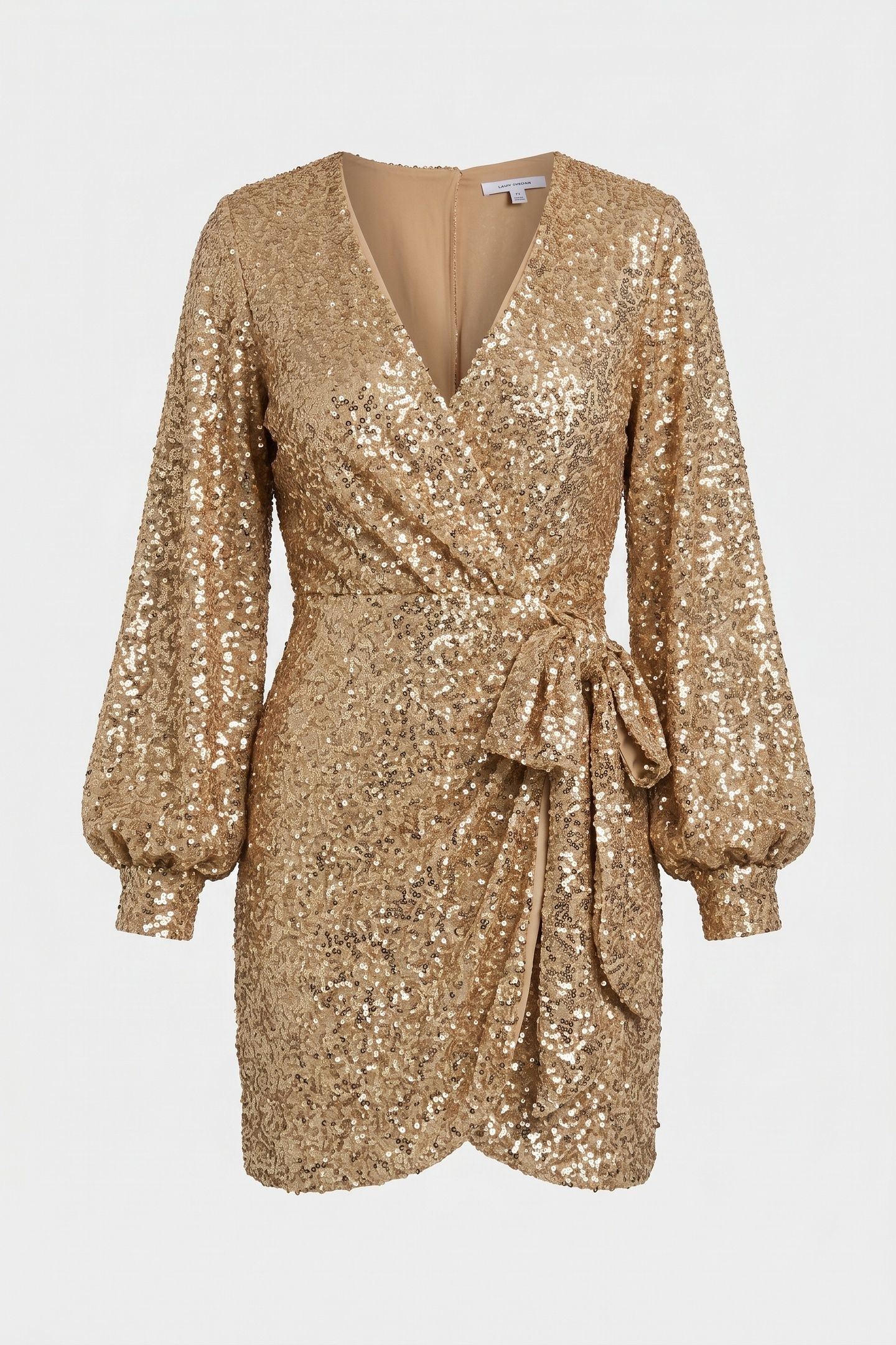 LA ARLENE PARTY DRESS BEIGE 5