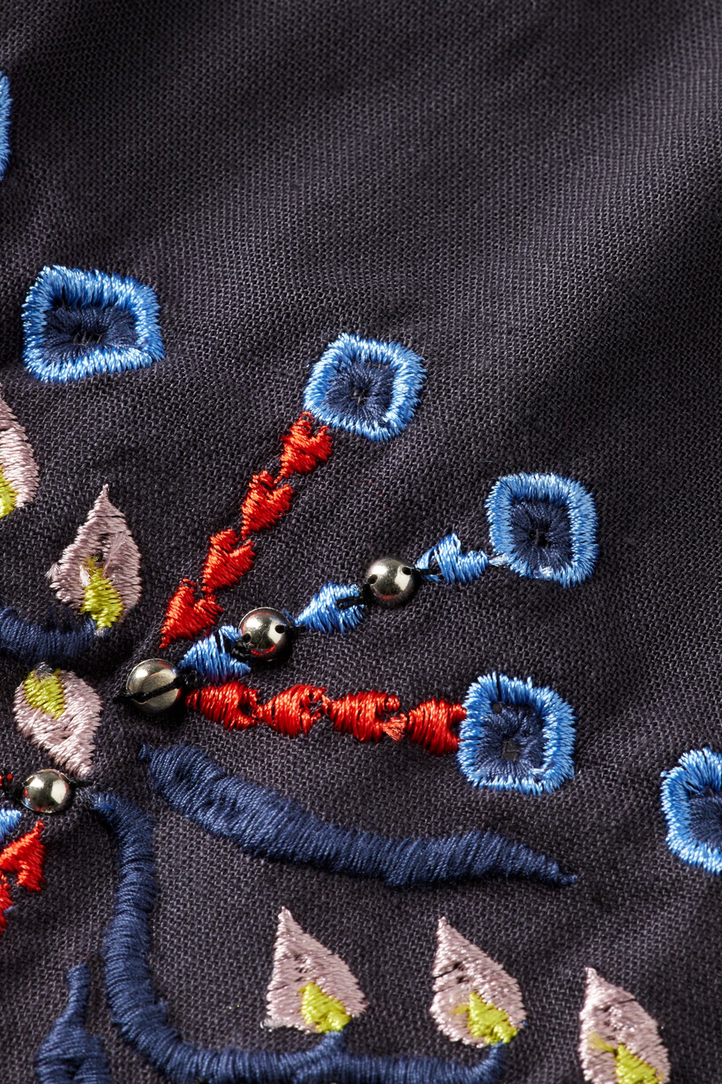 EMBROIDERED MAXI SKIRT CHARCOAL ART 7