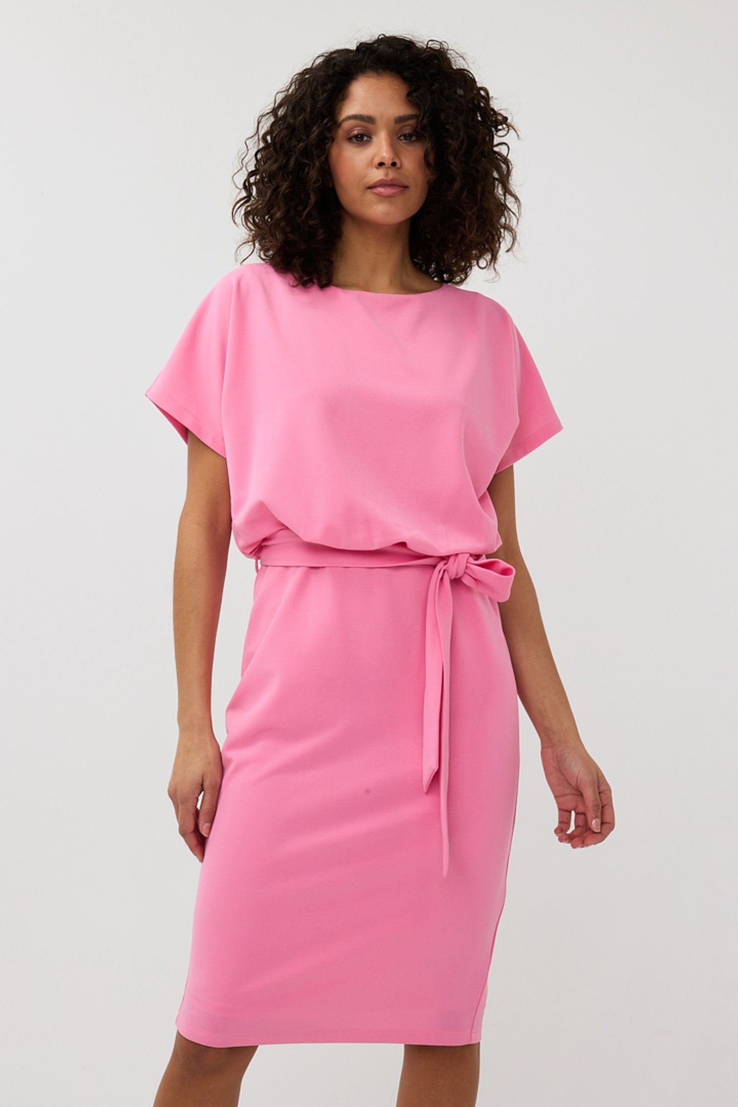 DRESS BATWING S/SLVE ROSE 1