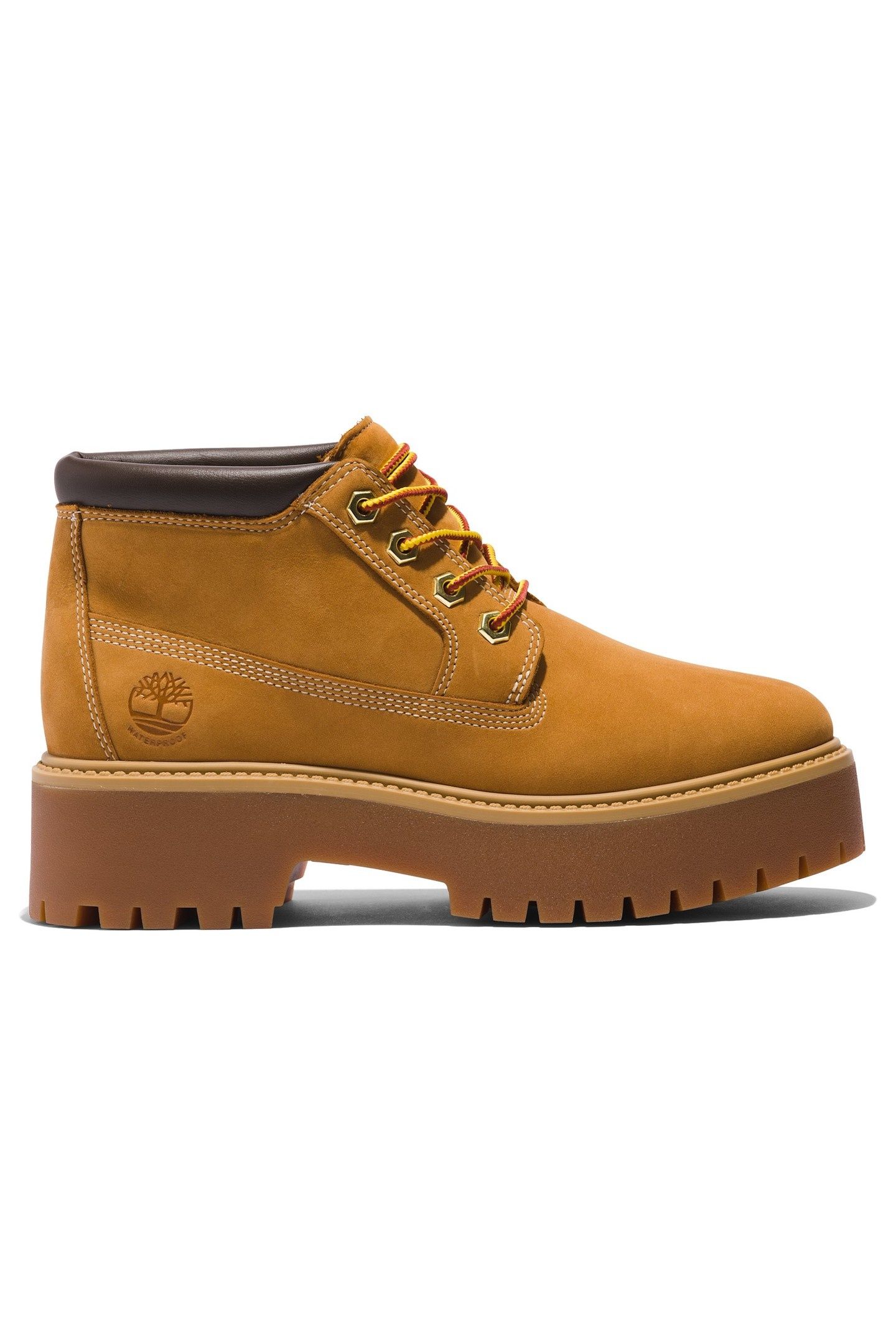 MID LACE UP WATERPROOF BOOT WHEAT 1