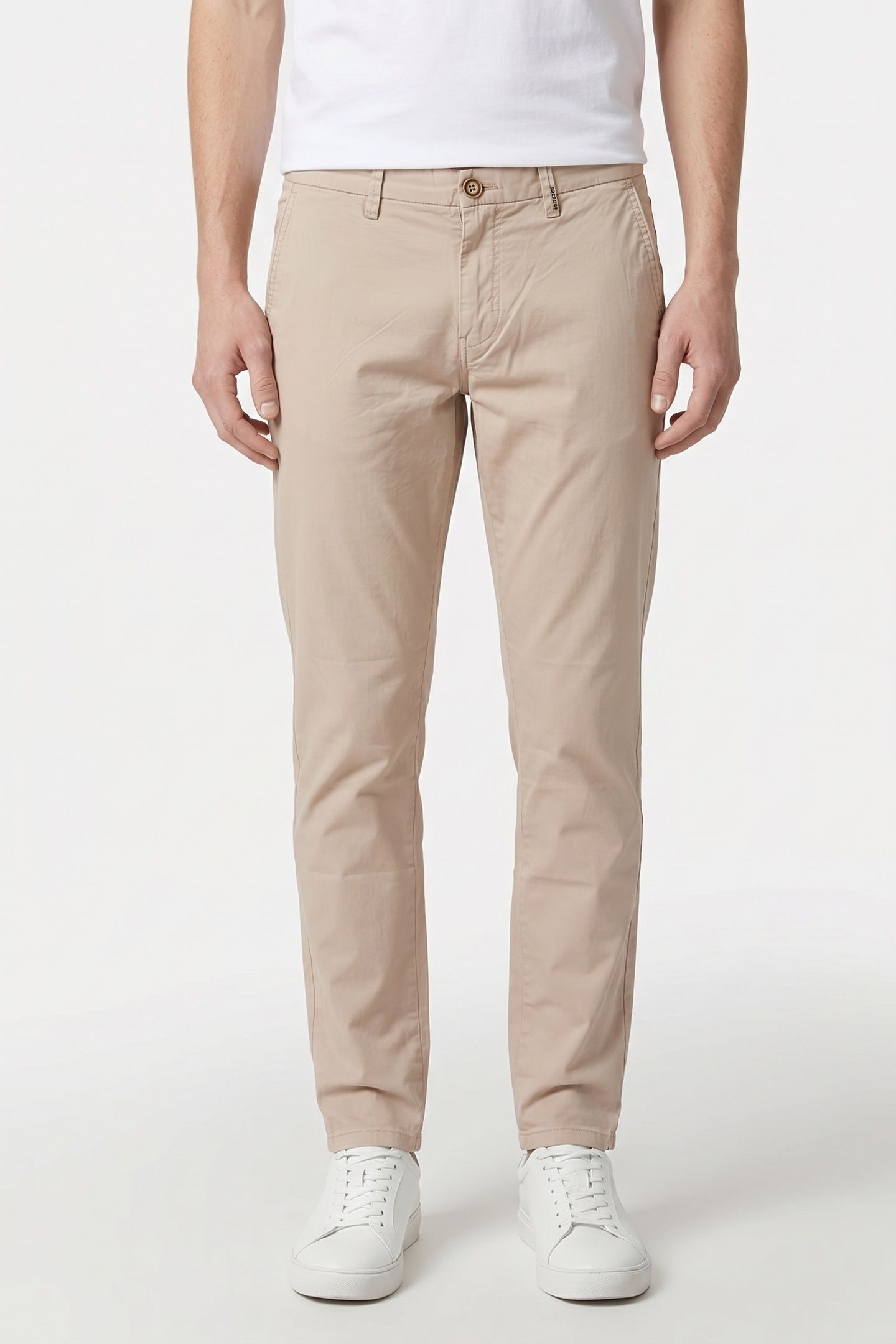 PANTS STRETCH GARMENT DYED CEMENT 1
