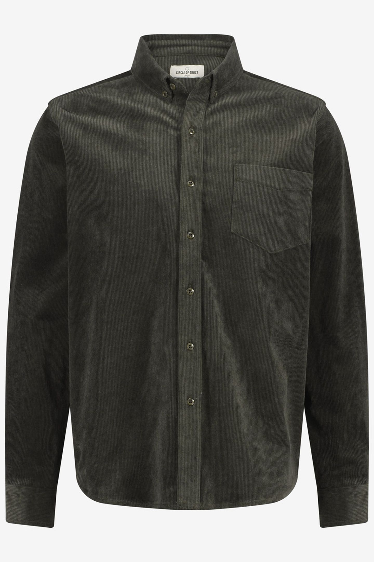ETHAN RIB SHIRT FOREST NIGHT 2