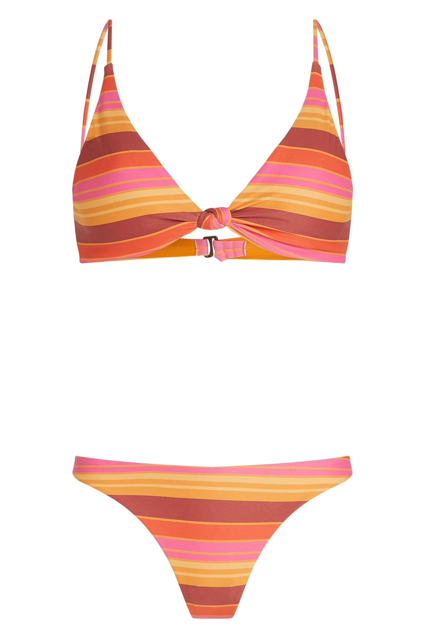 O'RIGINALS PISMO FLAMENCO BIKINI SET ORANGE SUNNY STRIPE 4