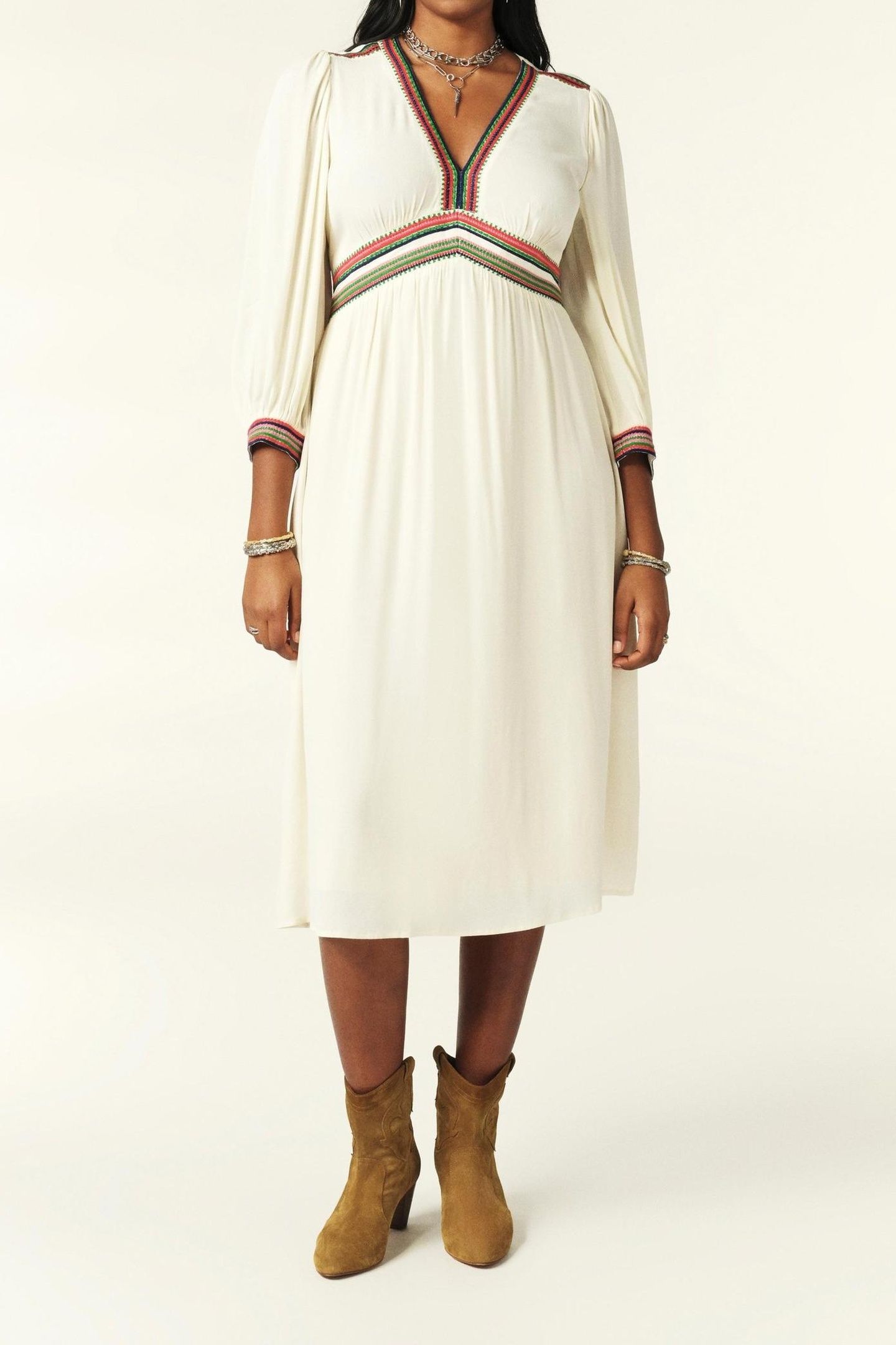 ROBE TANINA ECRU 1