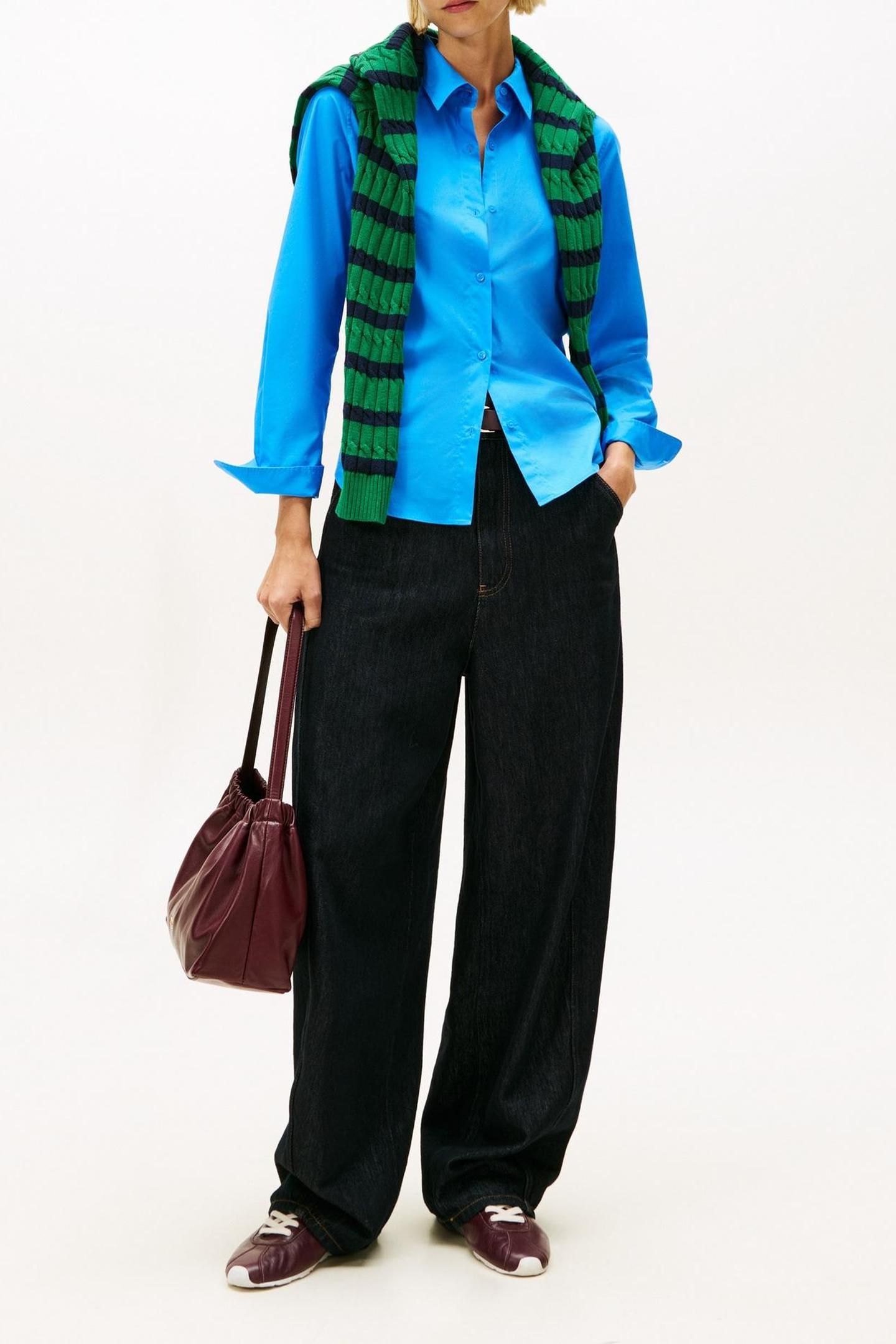 ESSENTIAL POPLIN REGULAR SHIRT BLUE 2