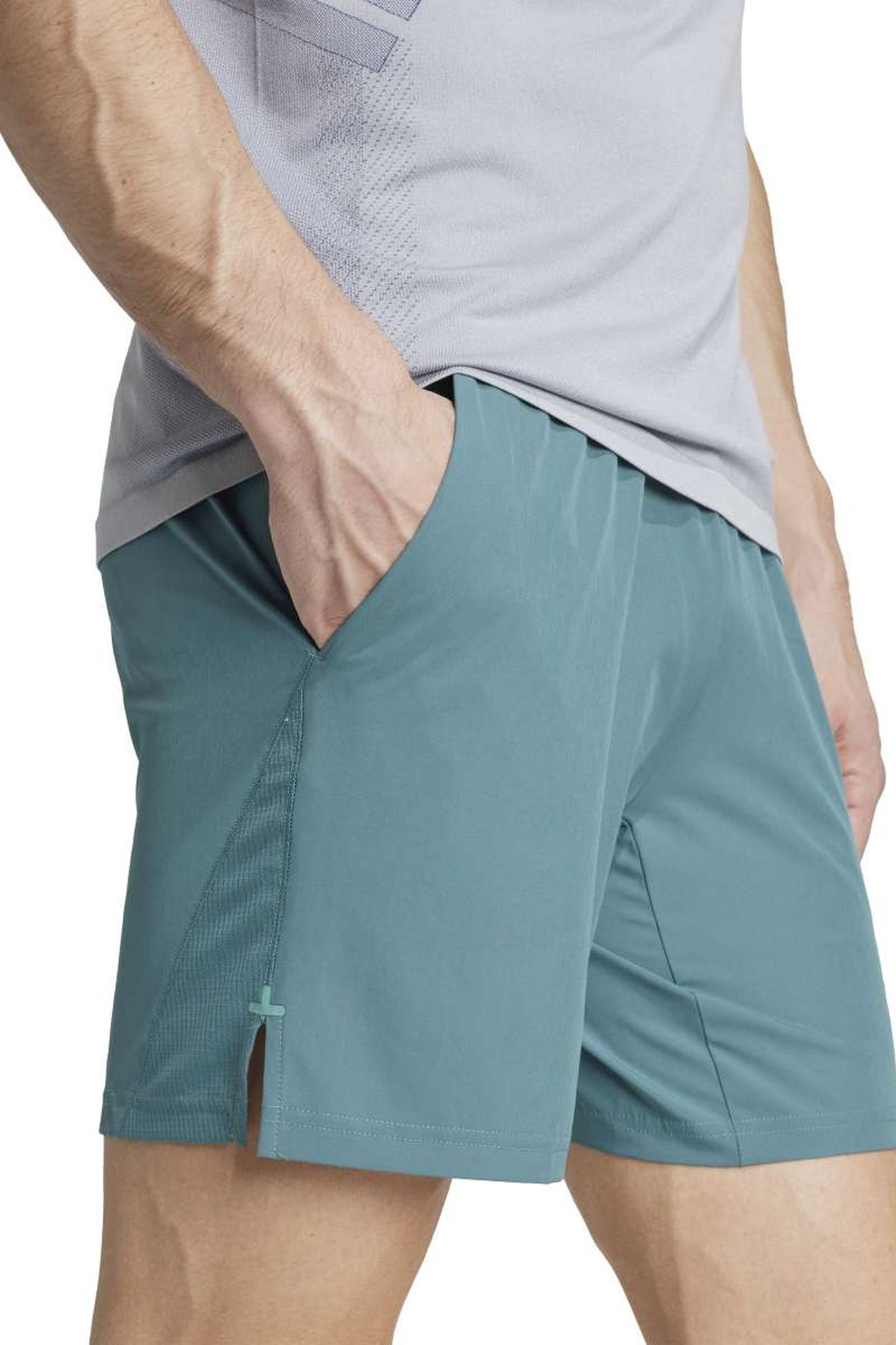 UNISEX PERFORMANCE GYM+ SHORTS PRELOVED TEAL 5