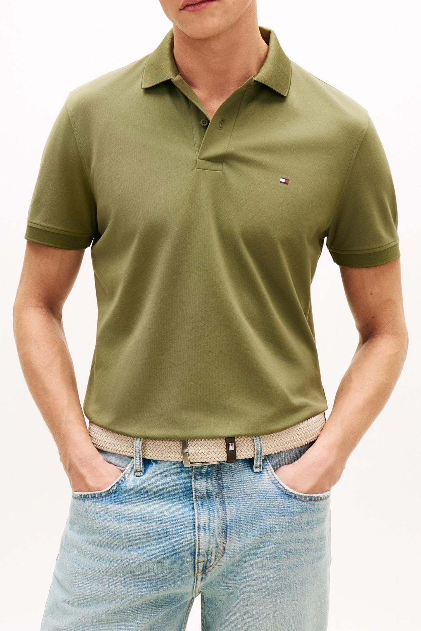 PERFORMANCE PIQUE POLO DARK ARTICHOKE 1