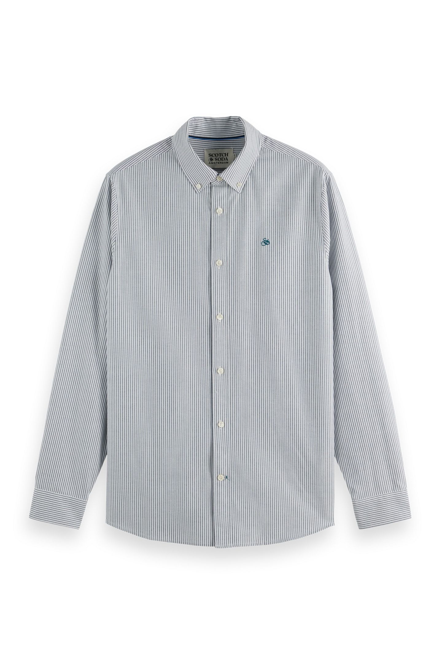 STRIPED REGULAR-FIT OXFORD SHIRT INSIGNIA BLUE STRIPE 1