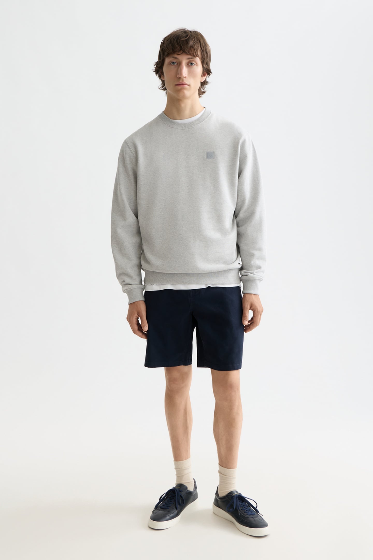 STUART COTTON-BLEND TWILL REGULAR-FIT SHORT NIGHT 2