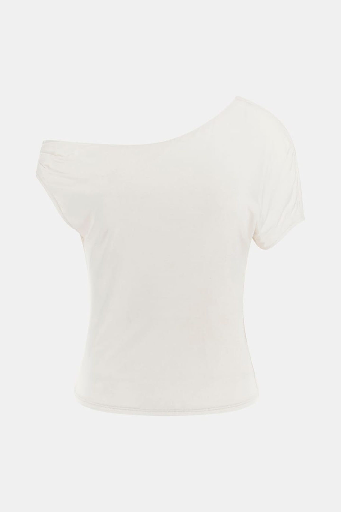 GUESS ECO SS DOLMAN OFF SHLDR BUTTER ICECREAM 2