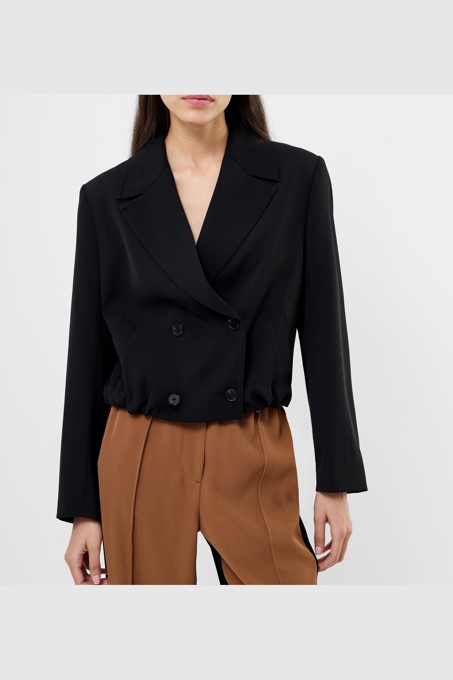 VINNIE TAILORED CROPPED JACKET BLACK 2