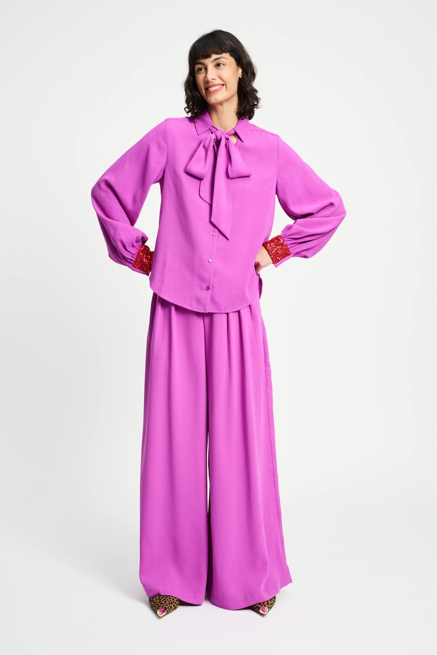 BLOUSE - BOW FROSTING PINK 3
