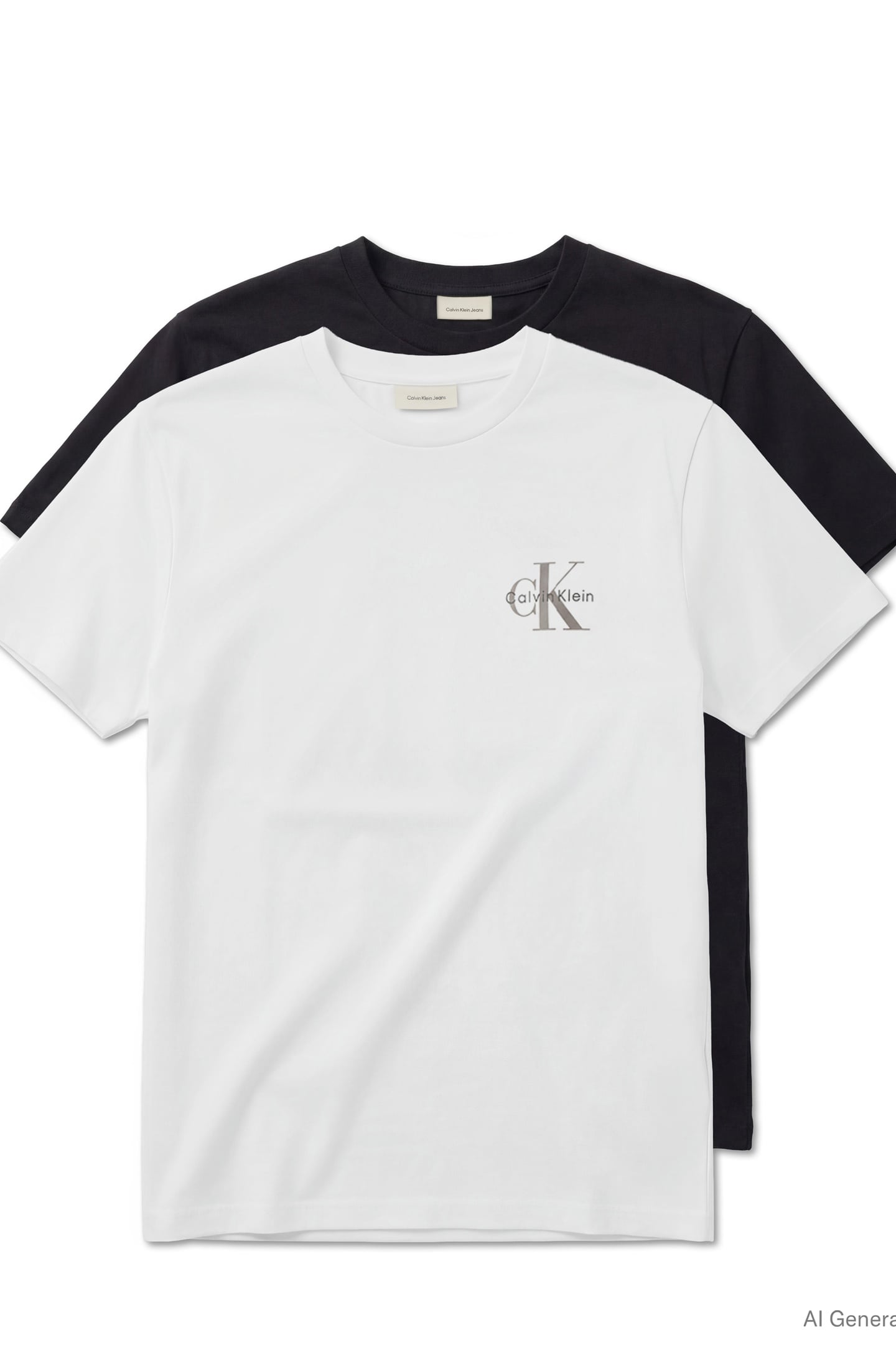 SS 30S CLASSIC MICRO TEE BRIGHT WHITE/OATMEAL 1