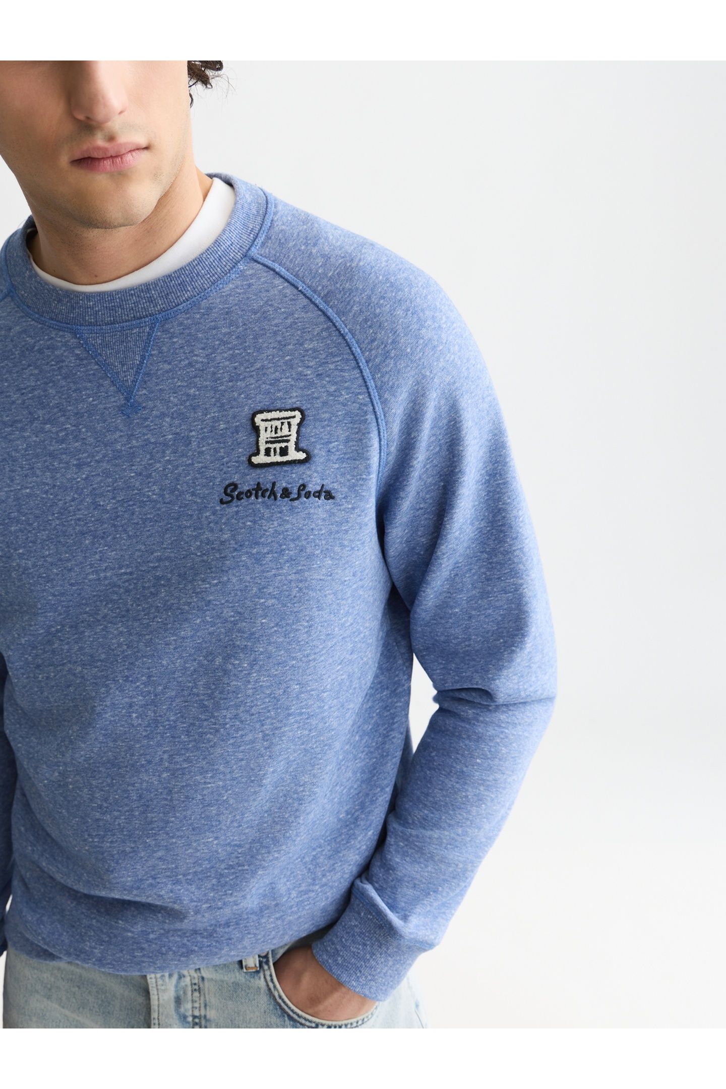 MELANGE REGULAR-FIT SWEATSHIRT ENSIGN BLUE MELANGE 6
