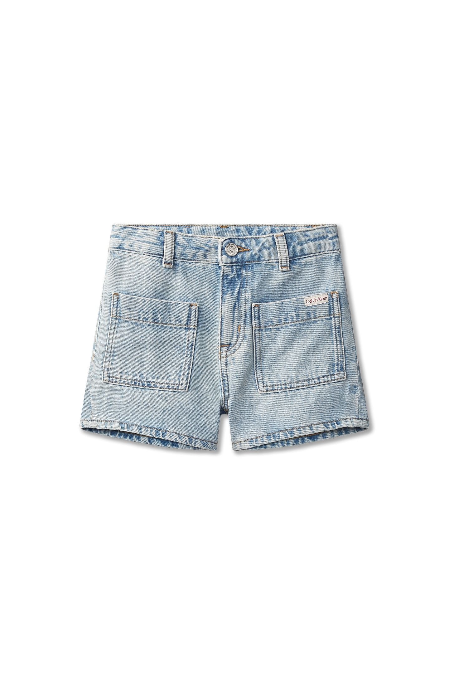 GIRLS CUFFED DENIM SHORTS DANTE WASH 5