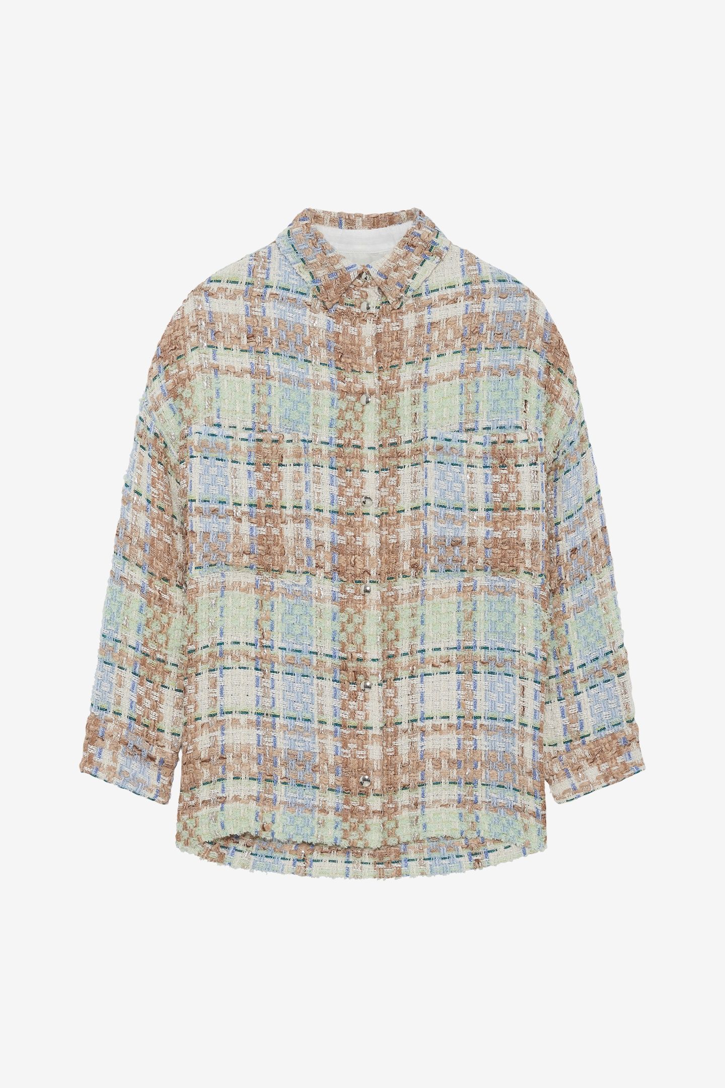 MARYSE OVERSHIRT ECRU/BLUE 4