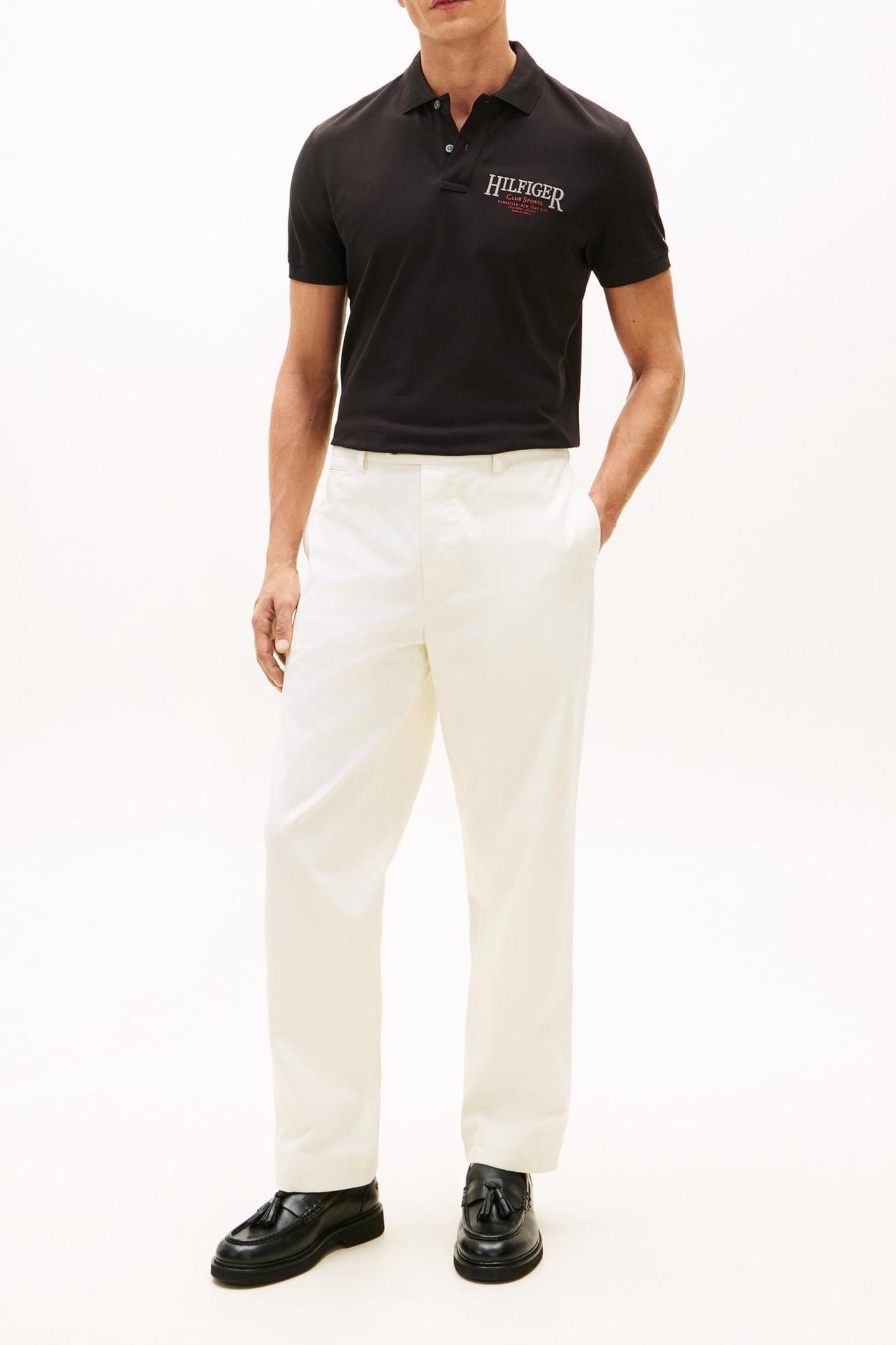 LEFT CHEST GRAPHIC POLO BLACK 1